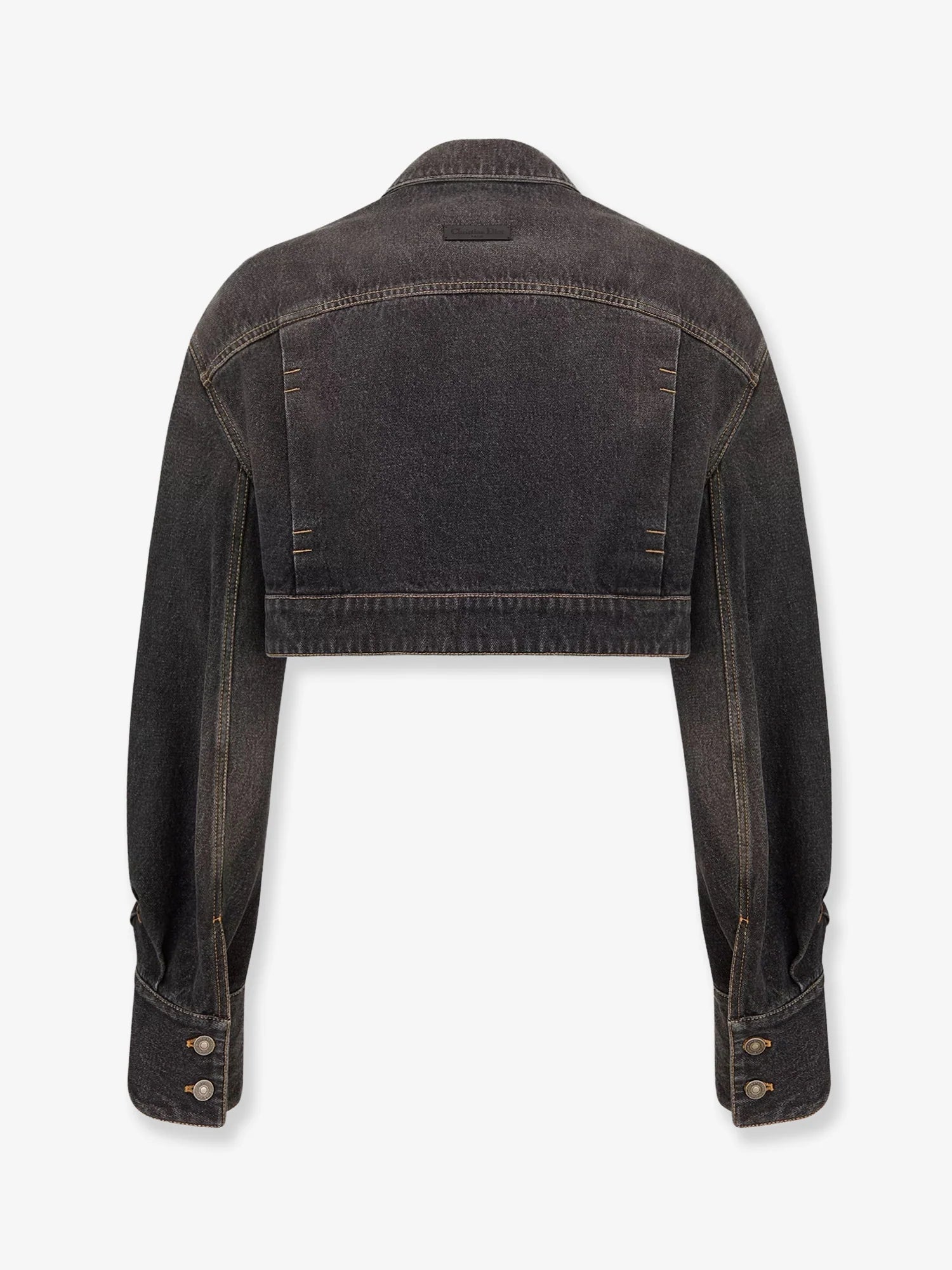 Denim jacket with bustier detail