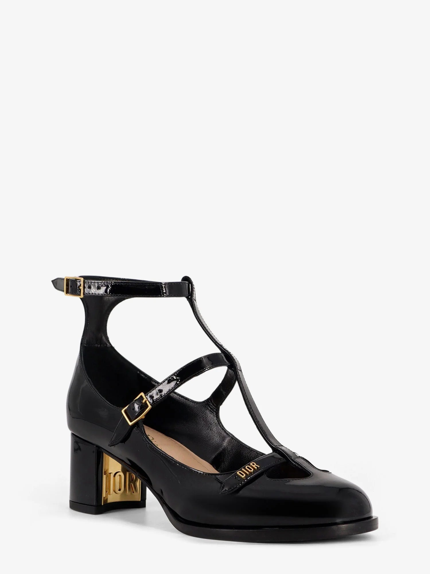 Aime Dior patent leather Mary Jane pumps