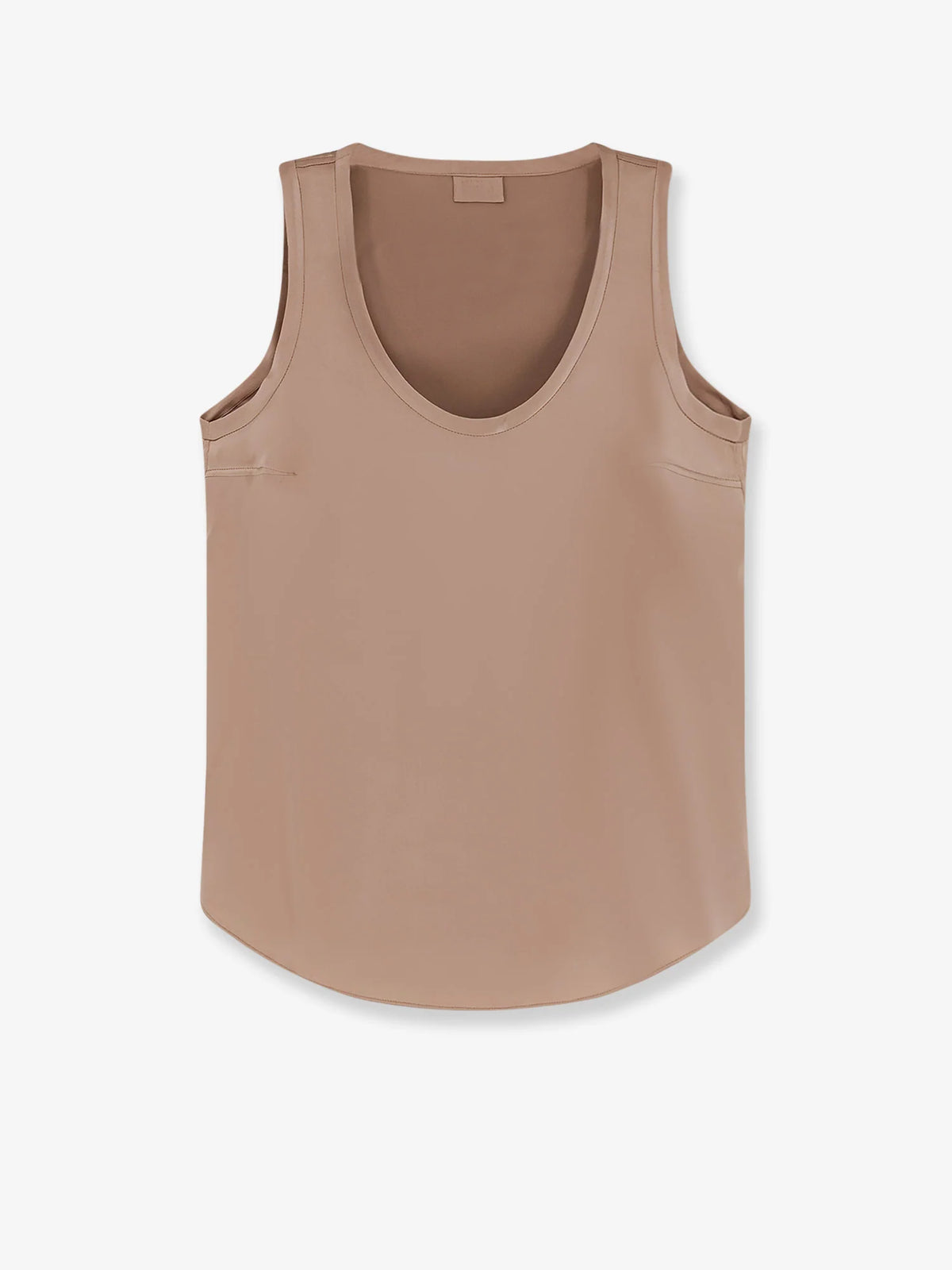 Stretch silk tank top