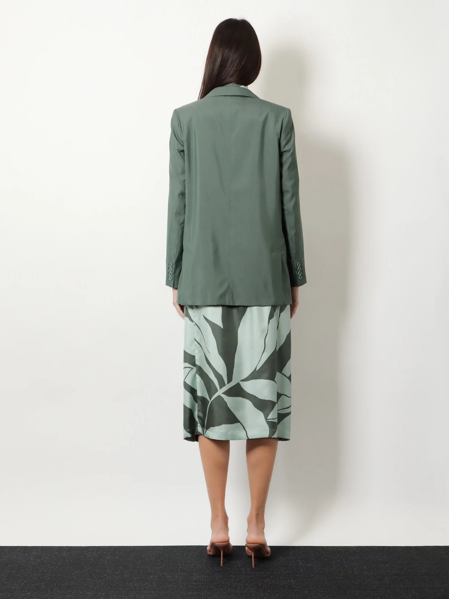 Mxmalbata virgin wool and silk blazer