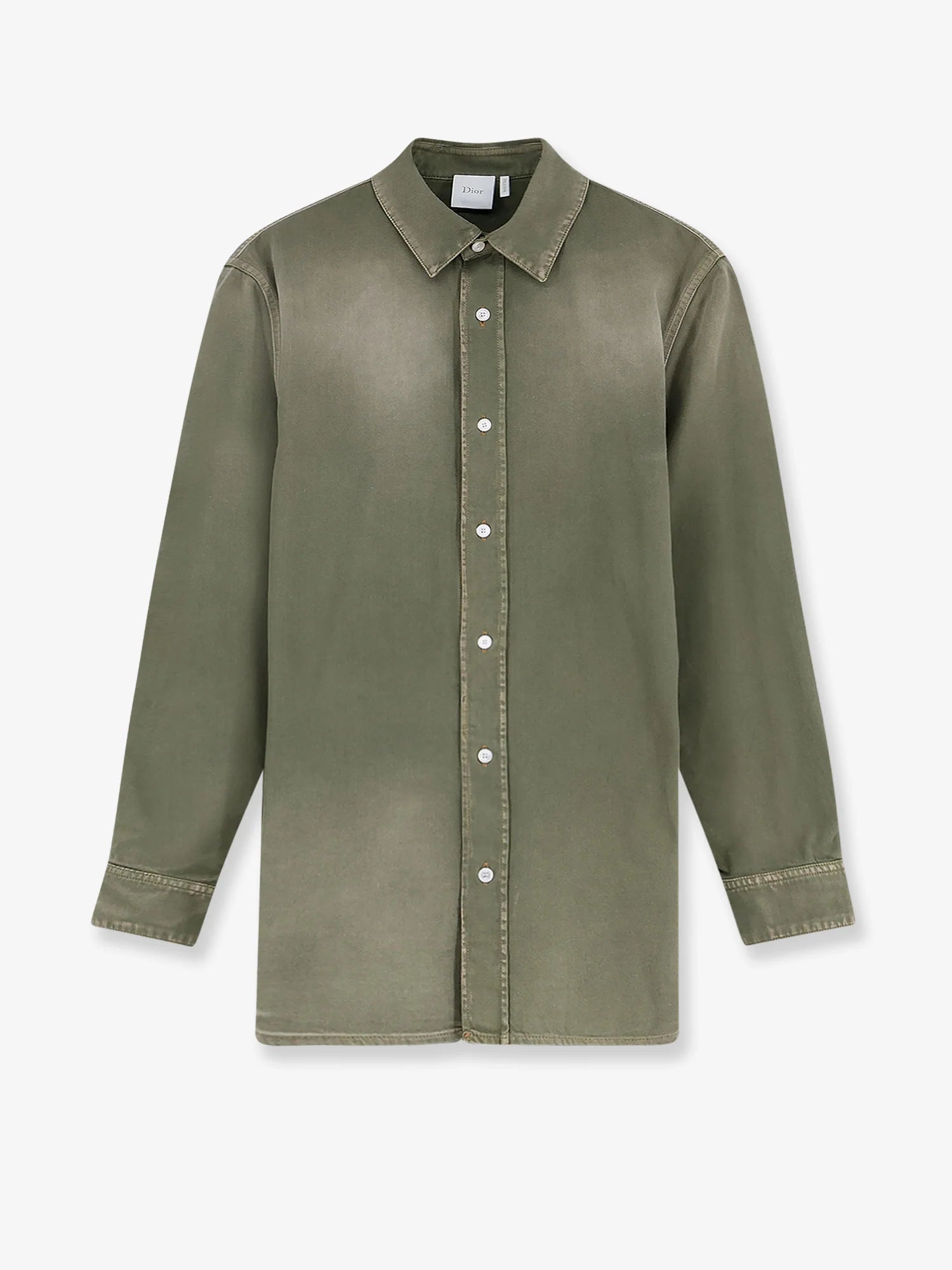 Cotton shirt with Dior patch