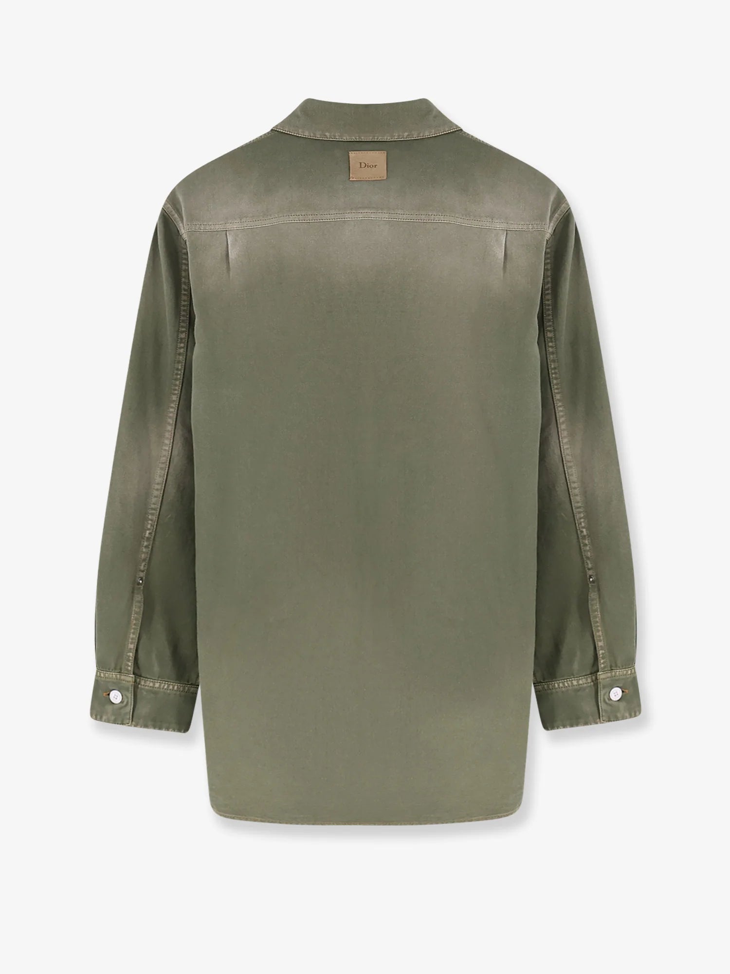 Cotton shirt with Dior patch