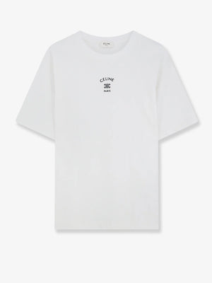 Cotton blend T-shirt with front logo print