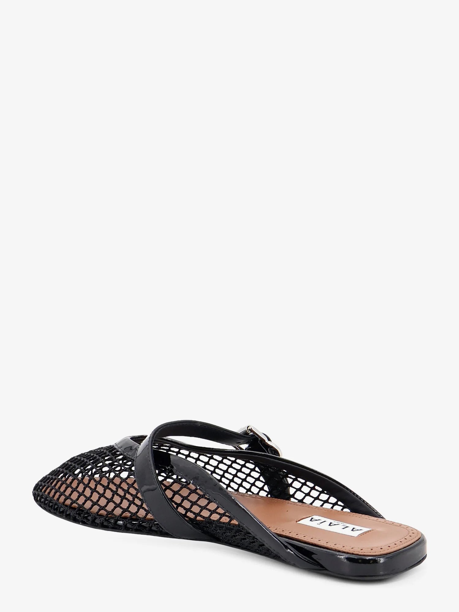 Flat mesh sandals