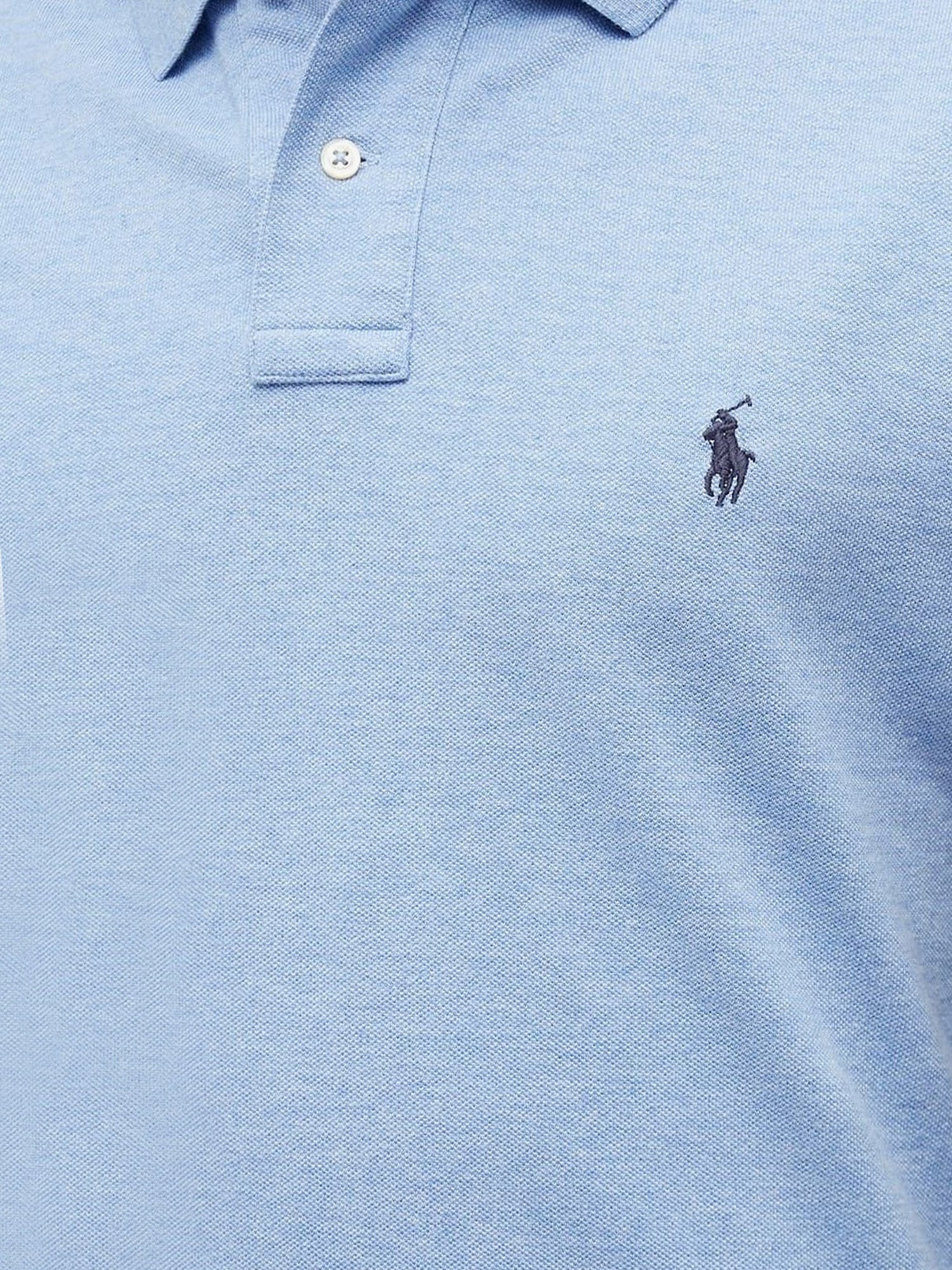 Cotton polo shirt with embroidered logo on the front