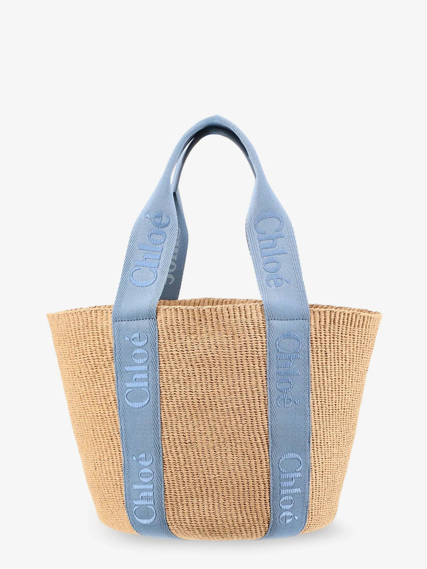 Woody Raffia Shoulder Bag