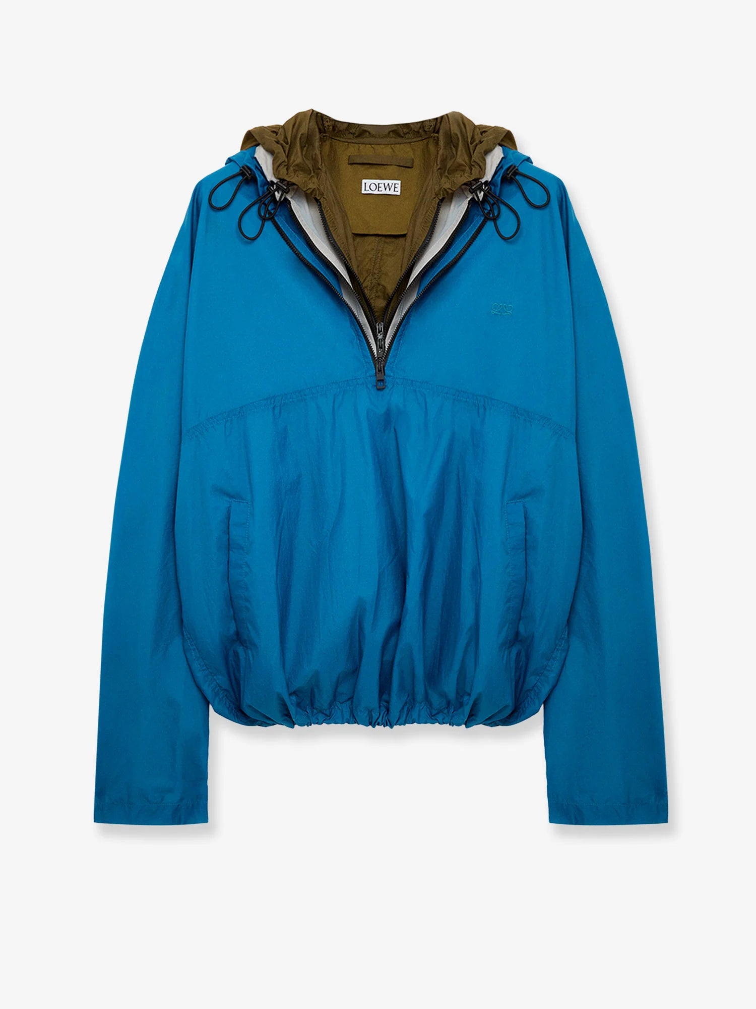 Anorak technical fabric windbreaker with embroidered Anagram logo