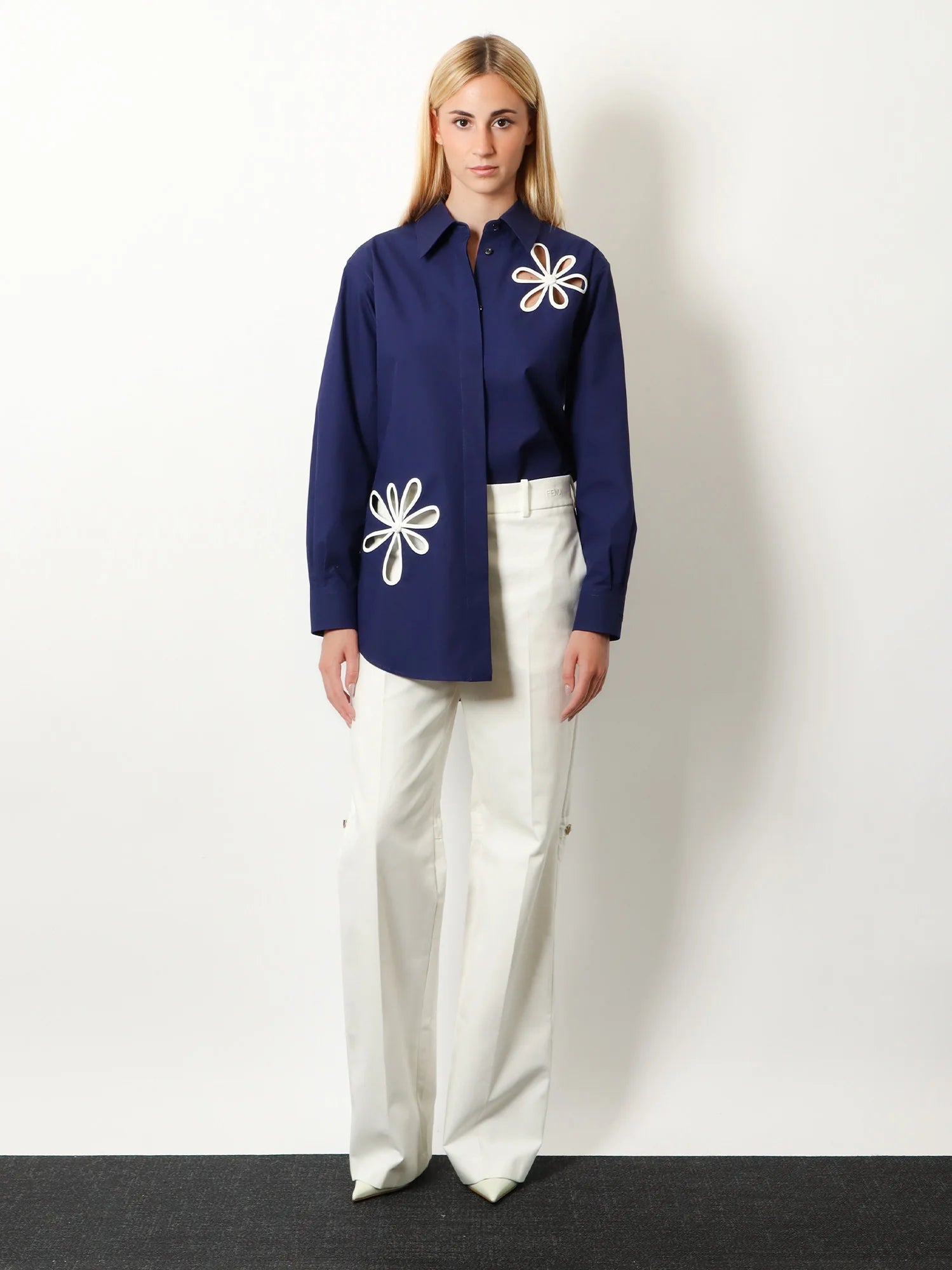 Technical canvas trousers