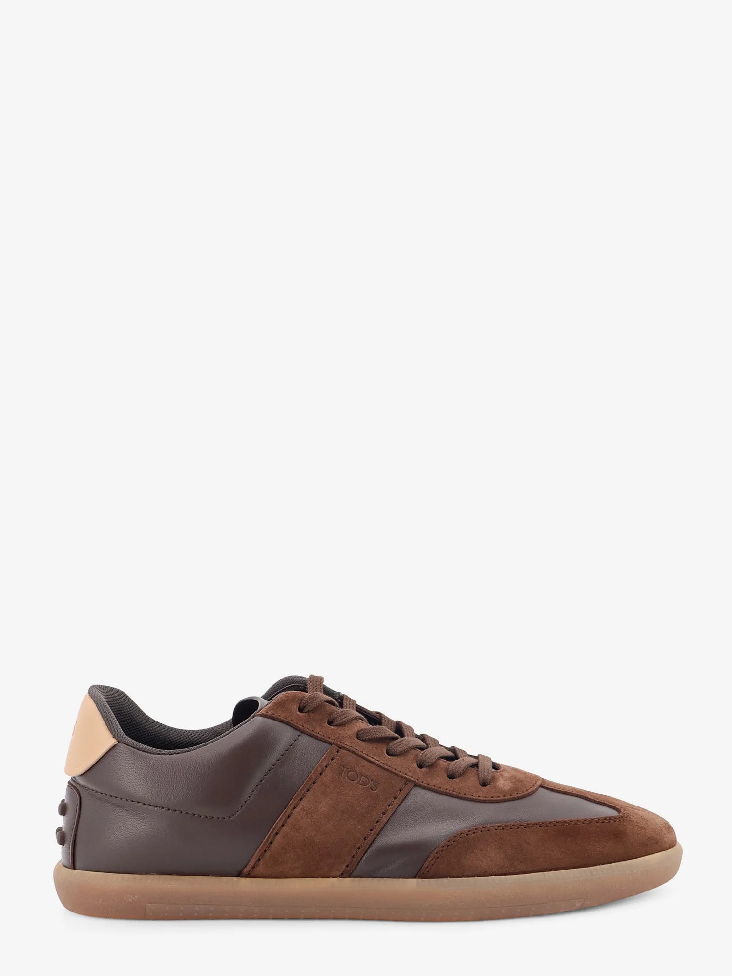 Allacciata Cassetta leather and suede sneakers