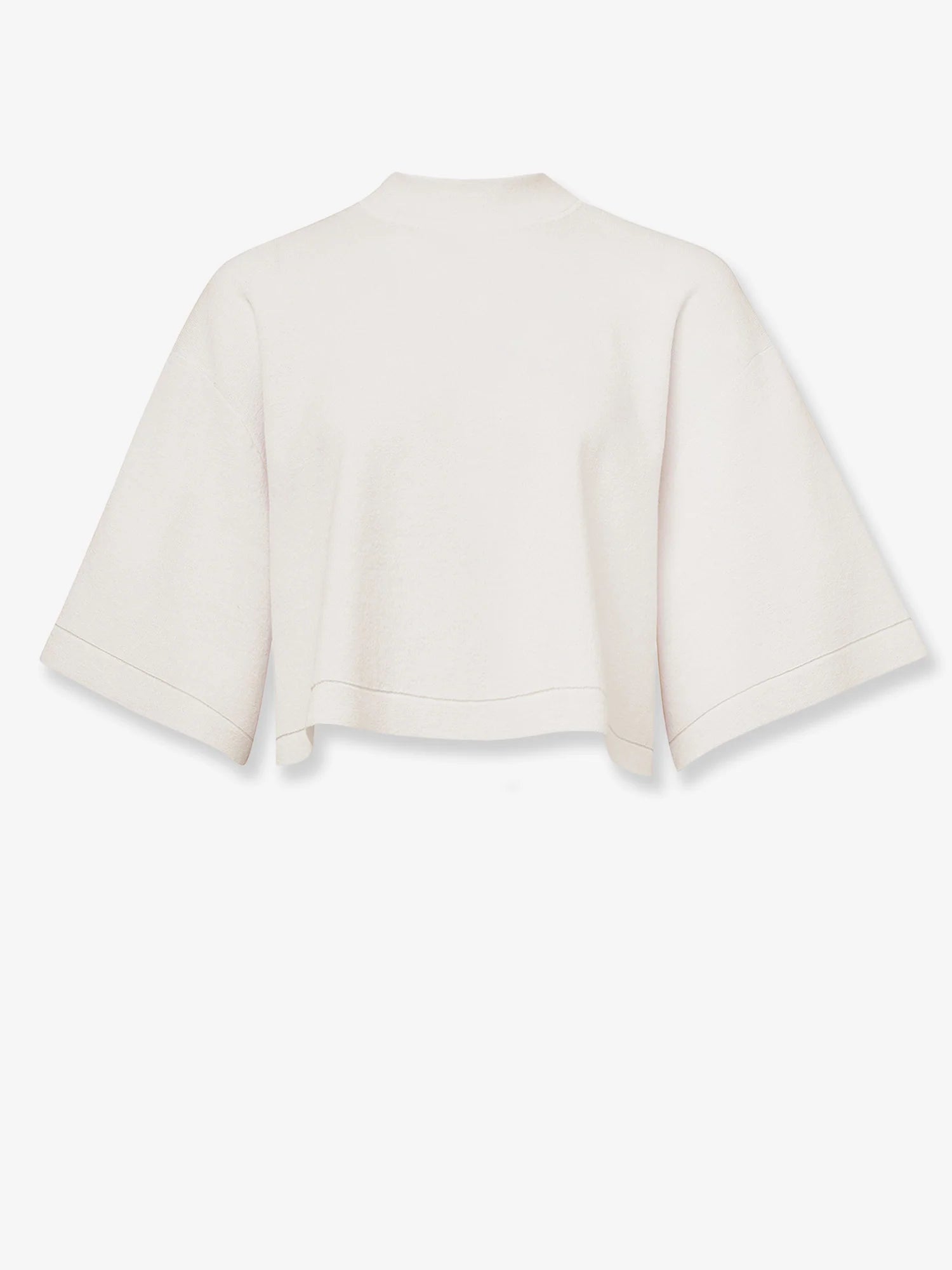 Cropped cotton blend top