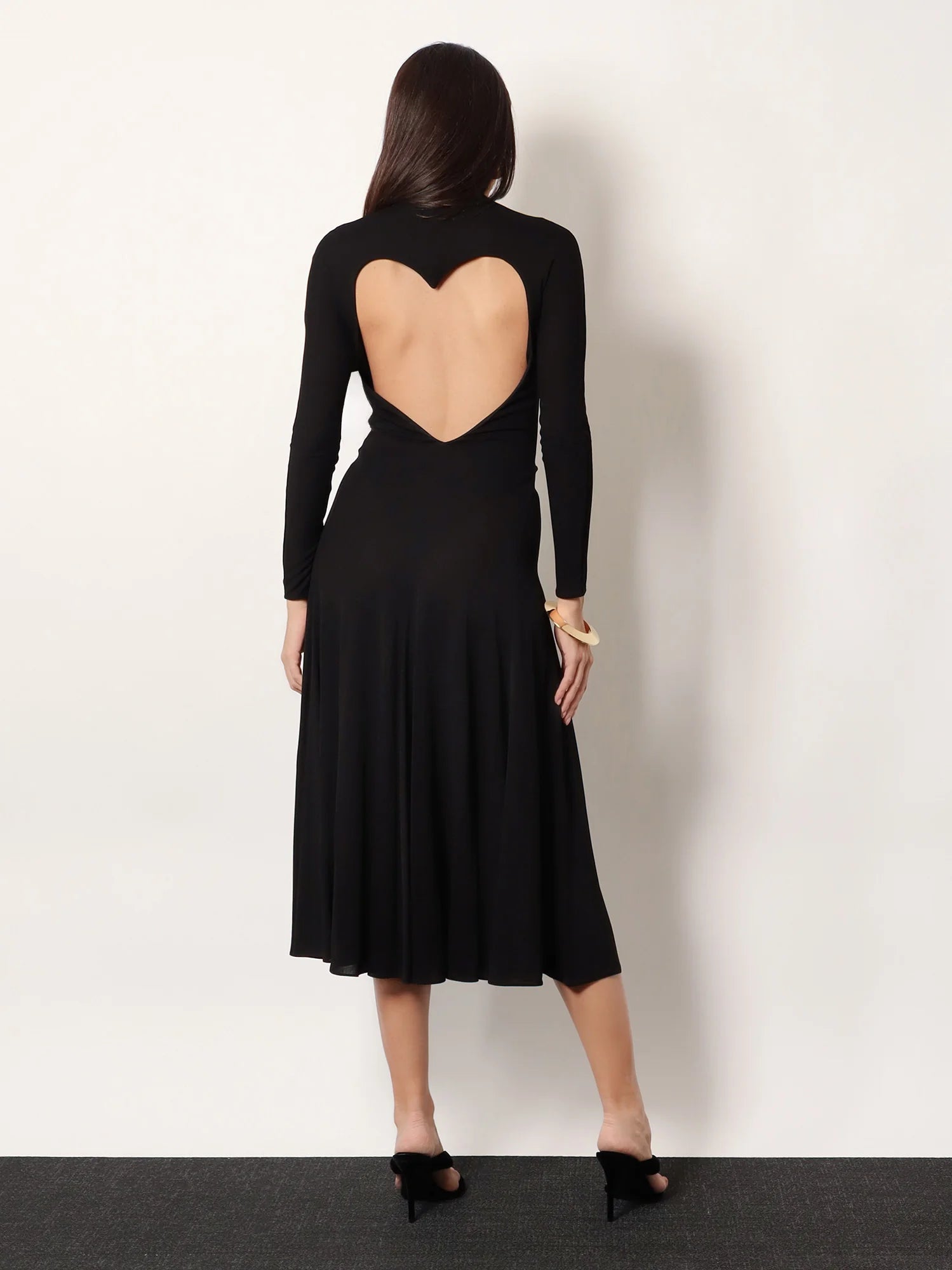Viscose long Heart Dress