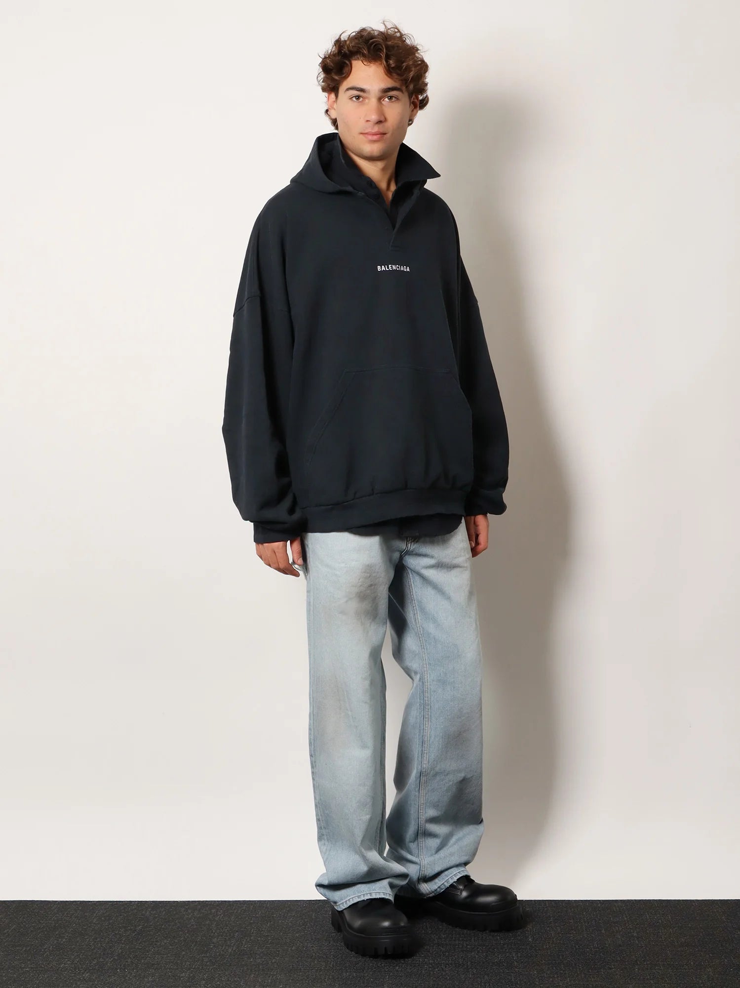 Cotton hooded sweatshirt