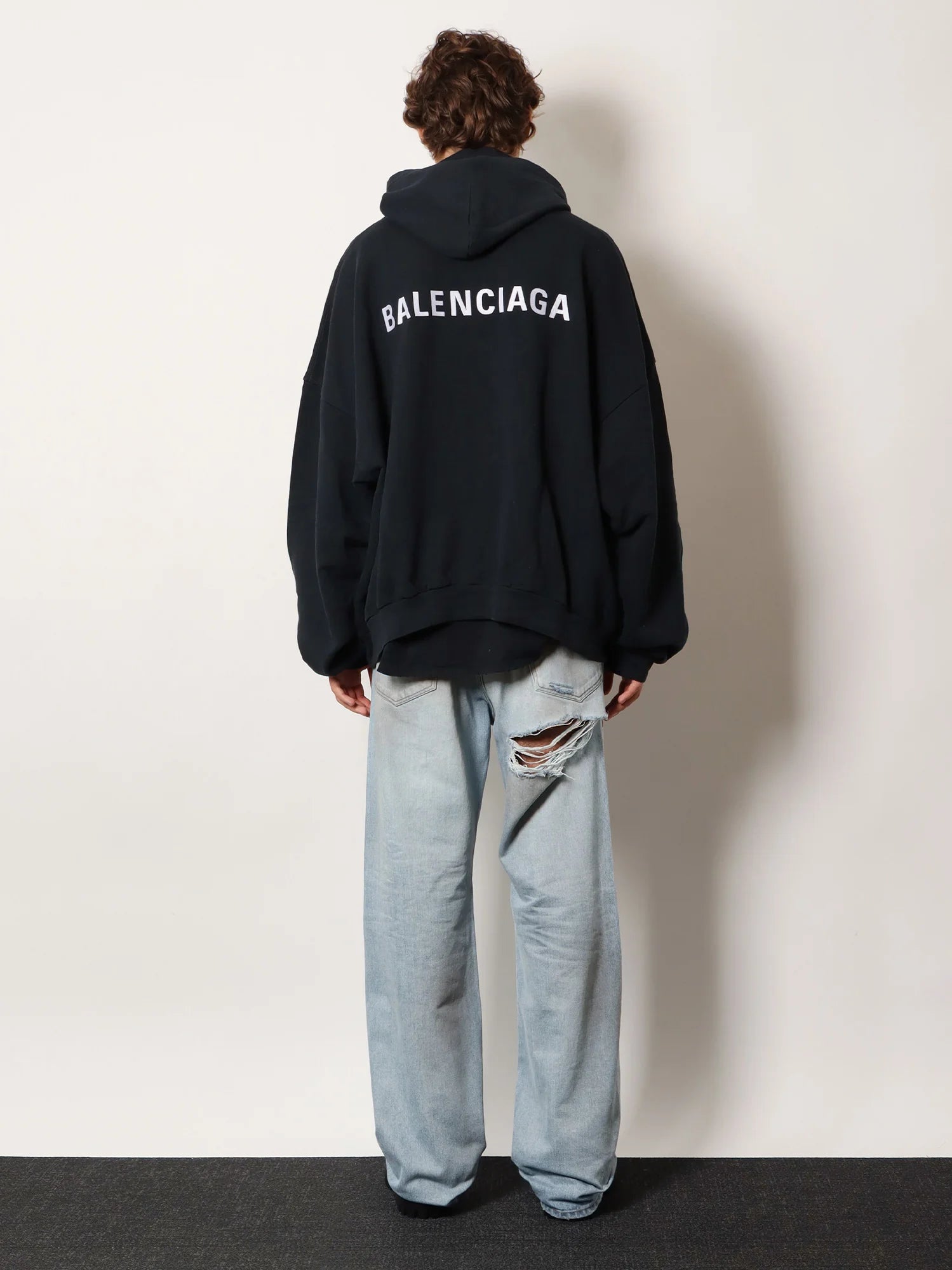 Cotton hooded sweatshirt