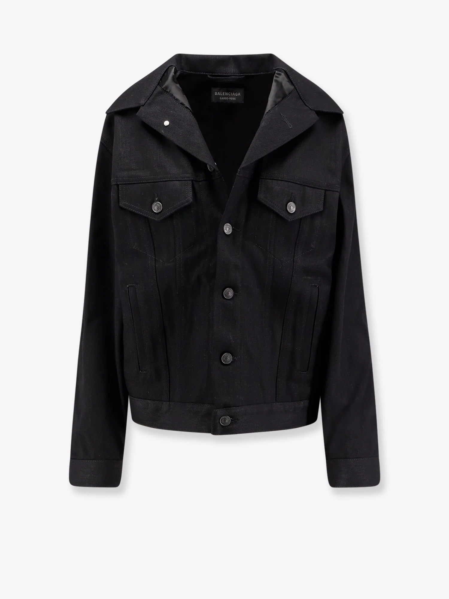 Standing denim jacket