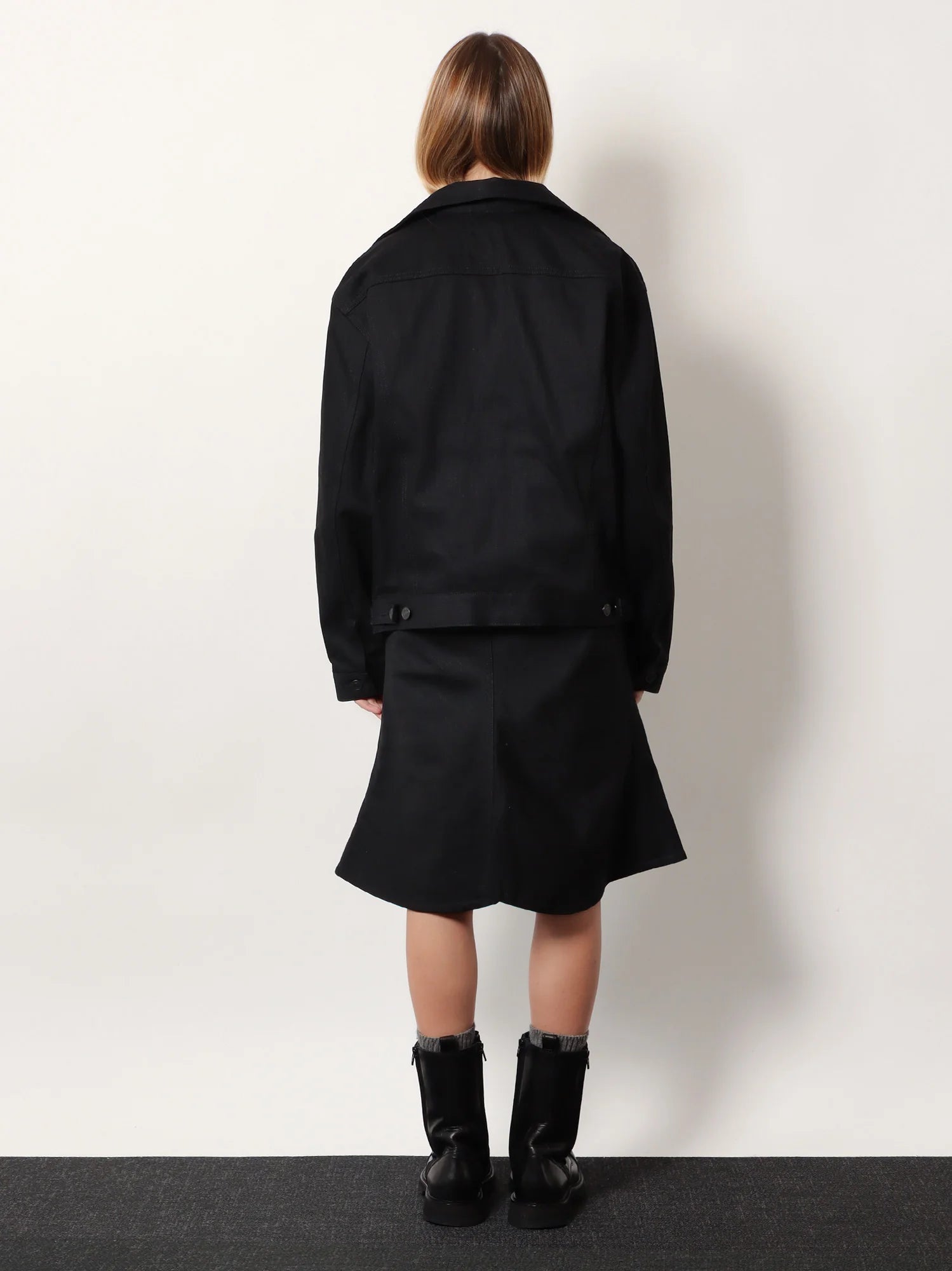 Standing denim jacket