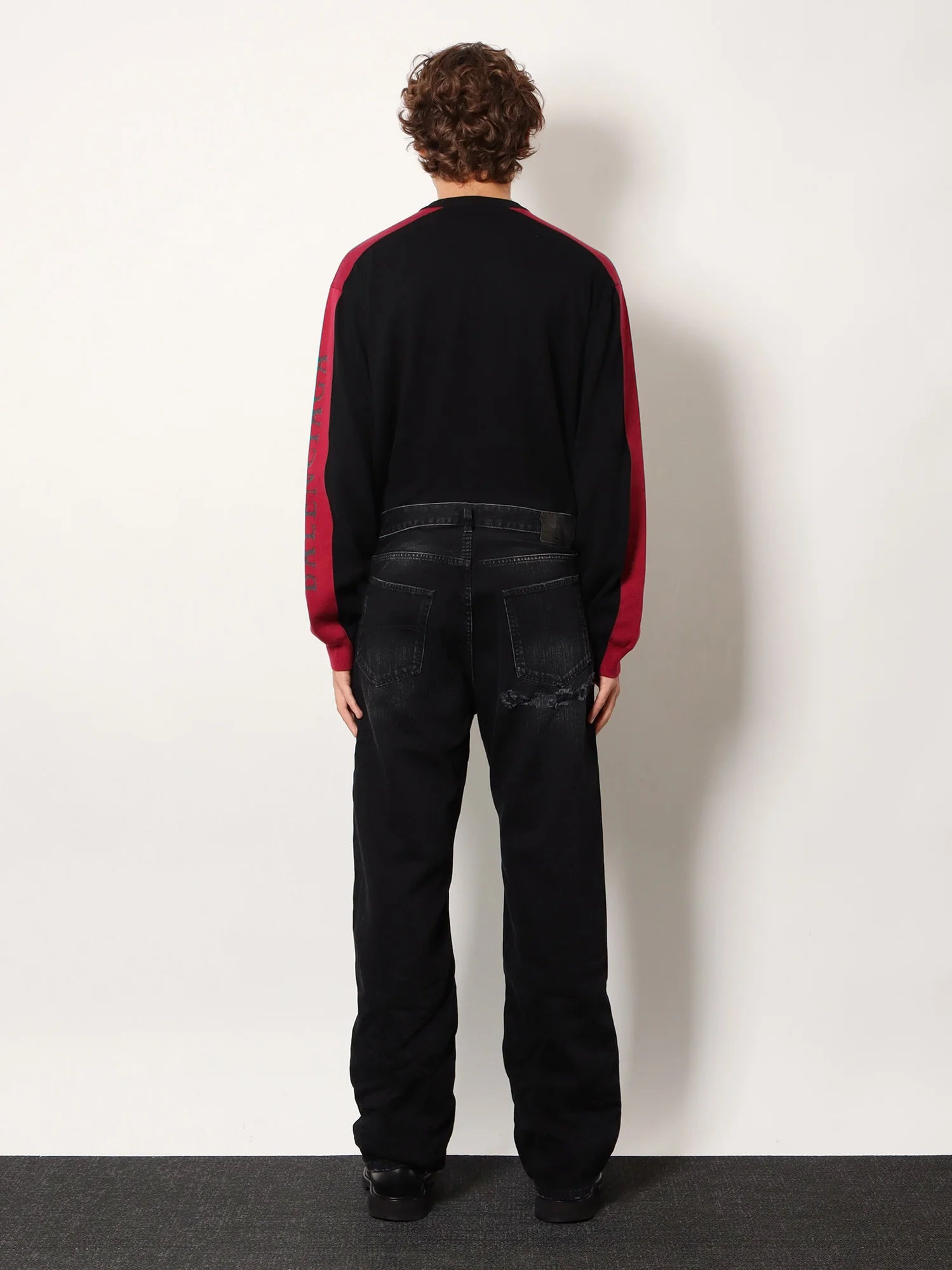 Black denim jeans