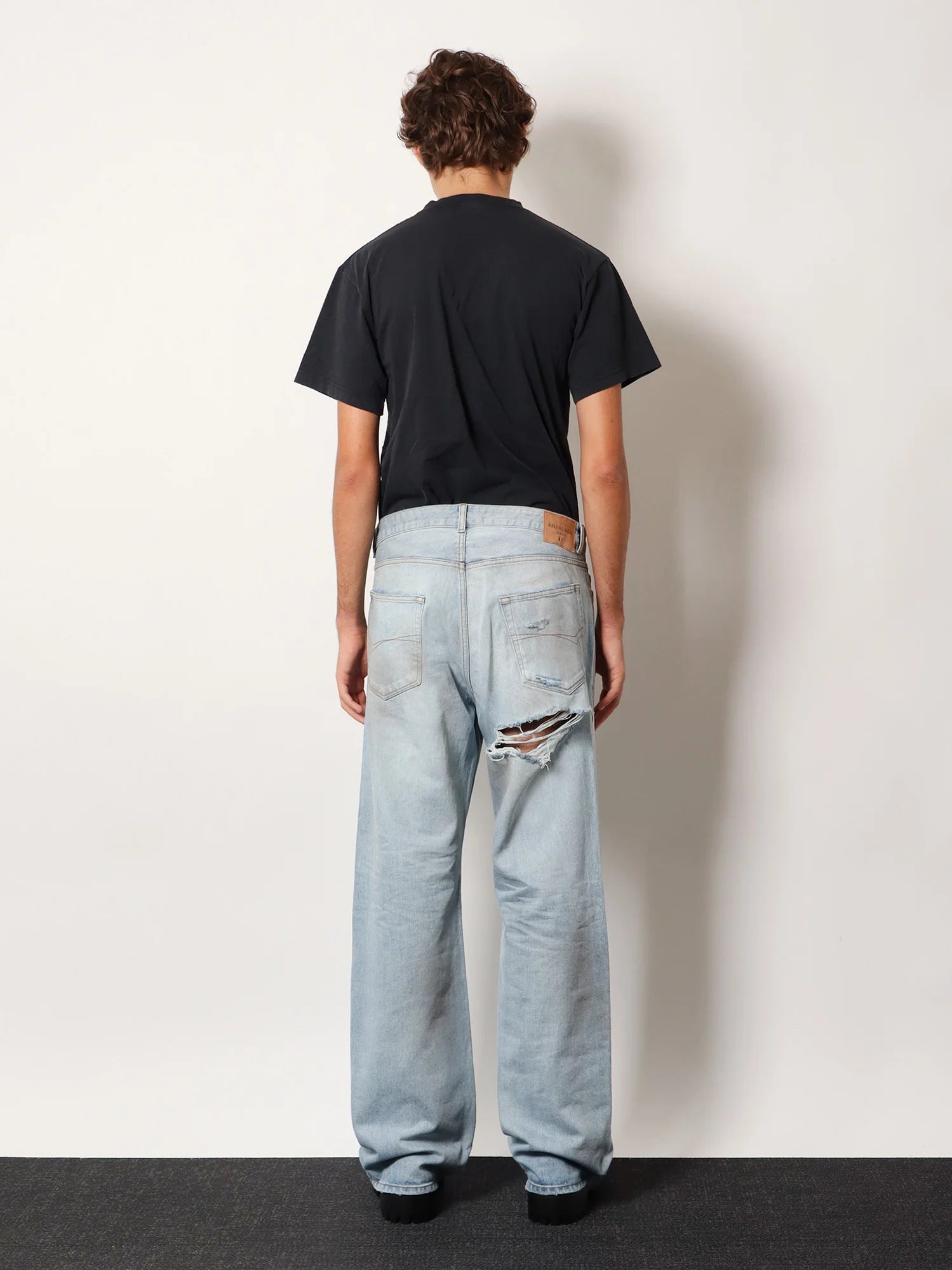 Black denim jeans