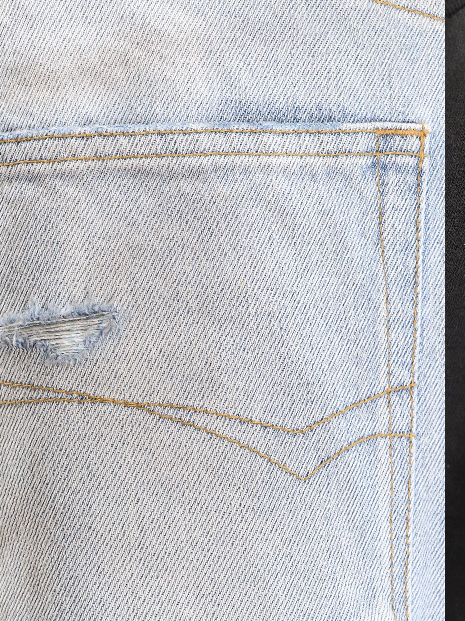 Black denim jeans