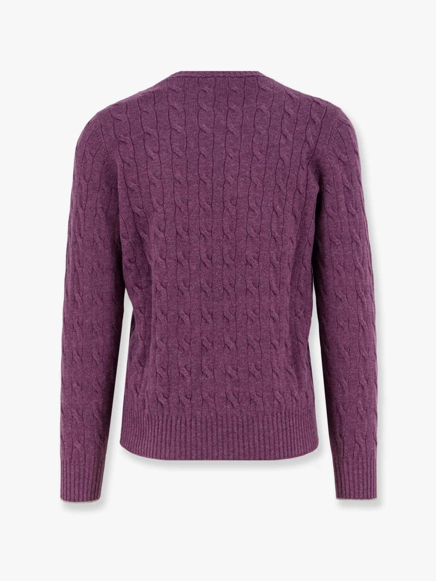 Cable knit cashmere sweater