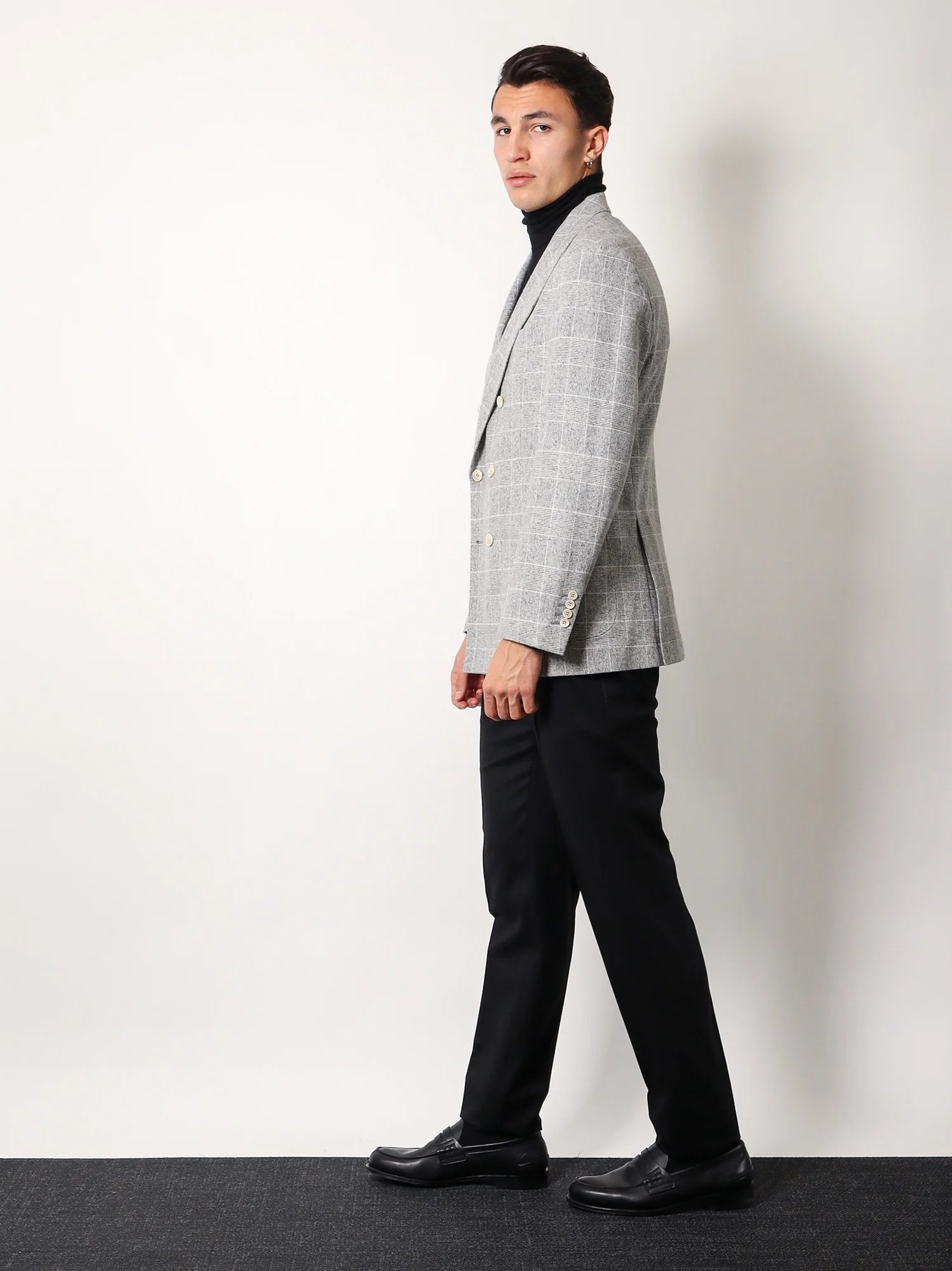 Cashmere and silk turtleneck