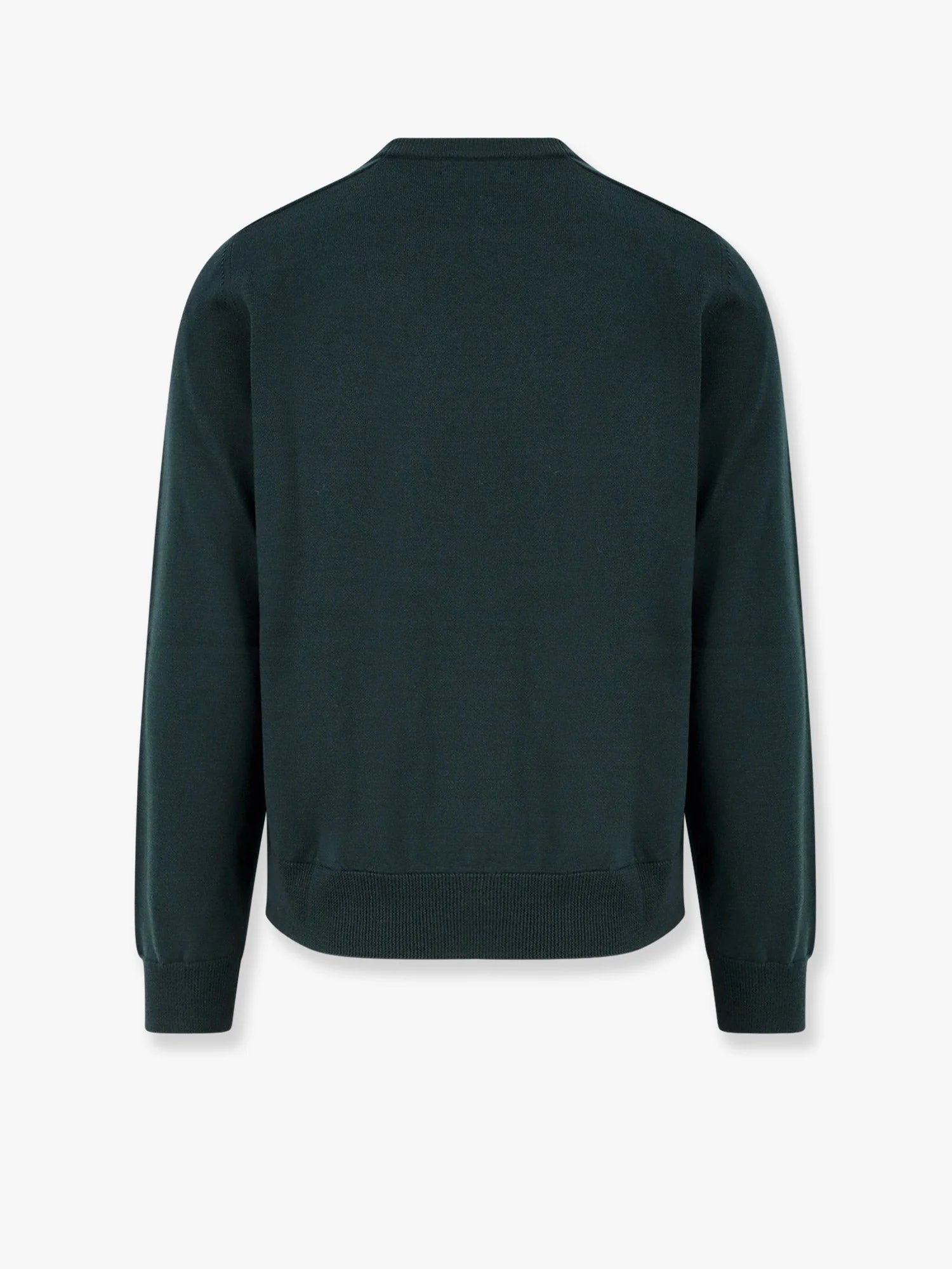 Wool sweater with embroidered logo on the front