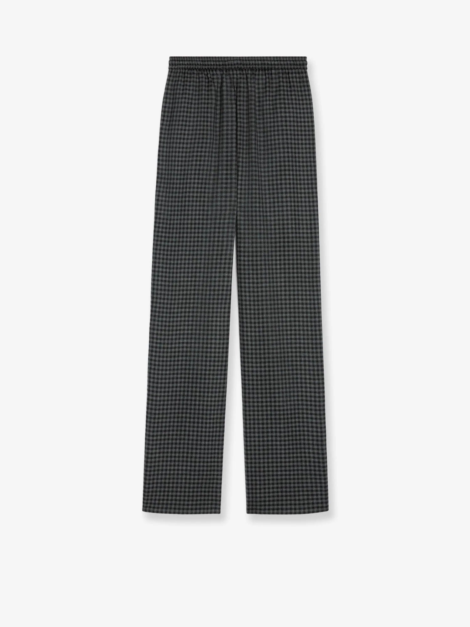 Madras wool and cashmere jogger trousers