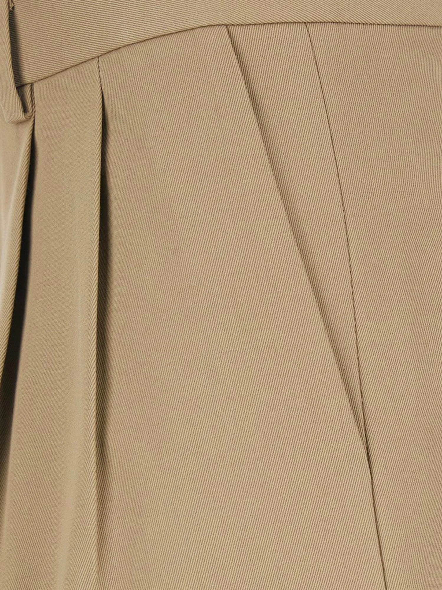 Wool and cotton trousers
