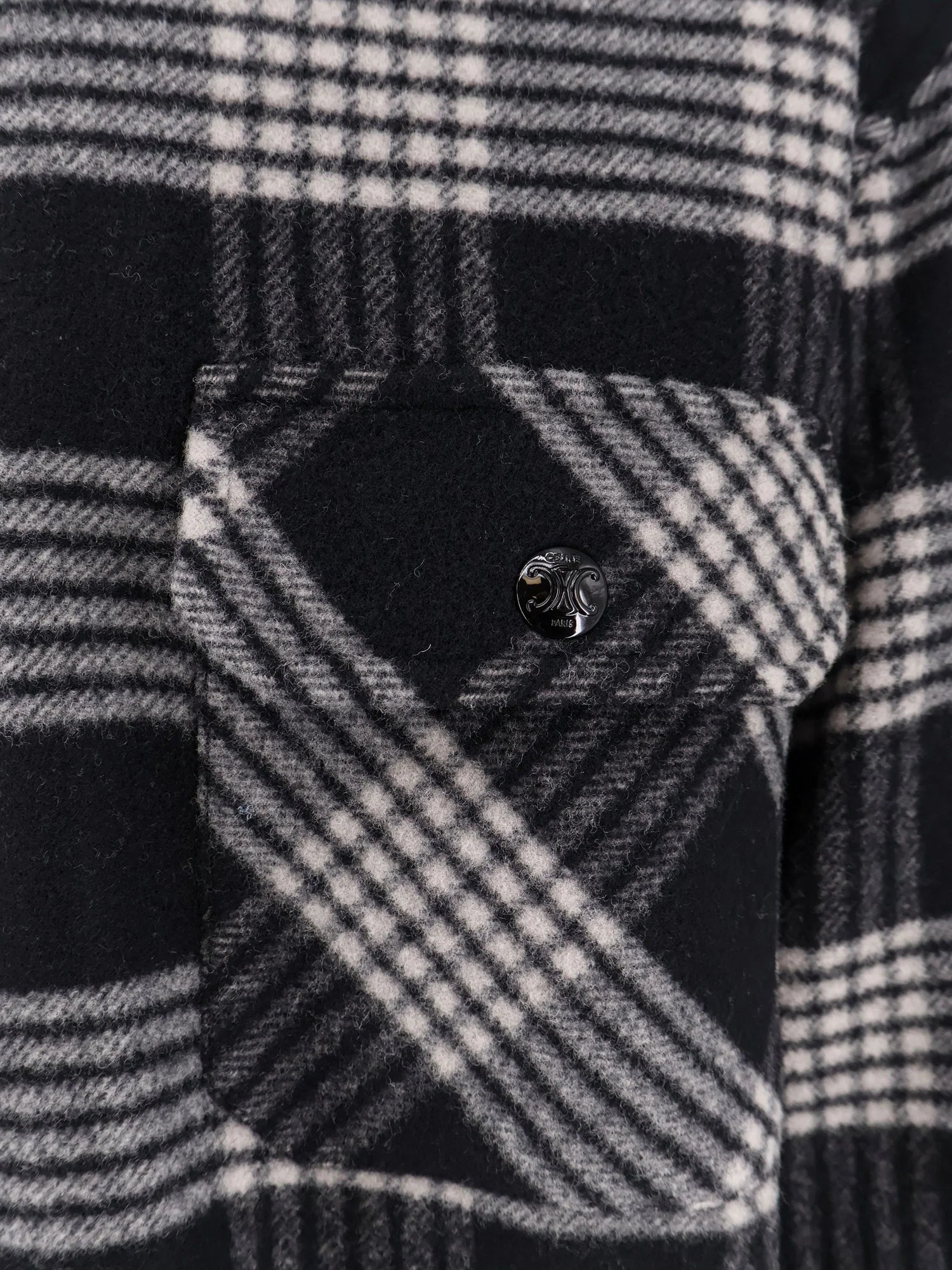 Quilted Overshirt wool shirt