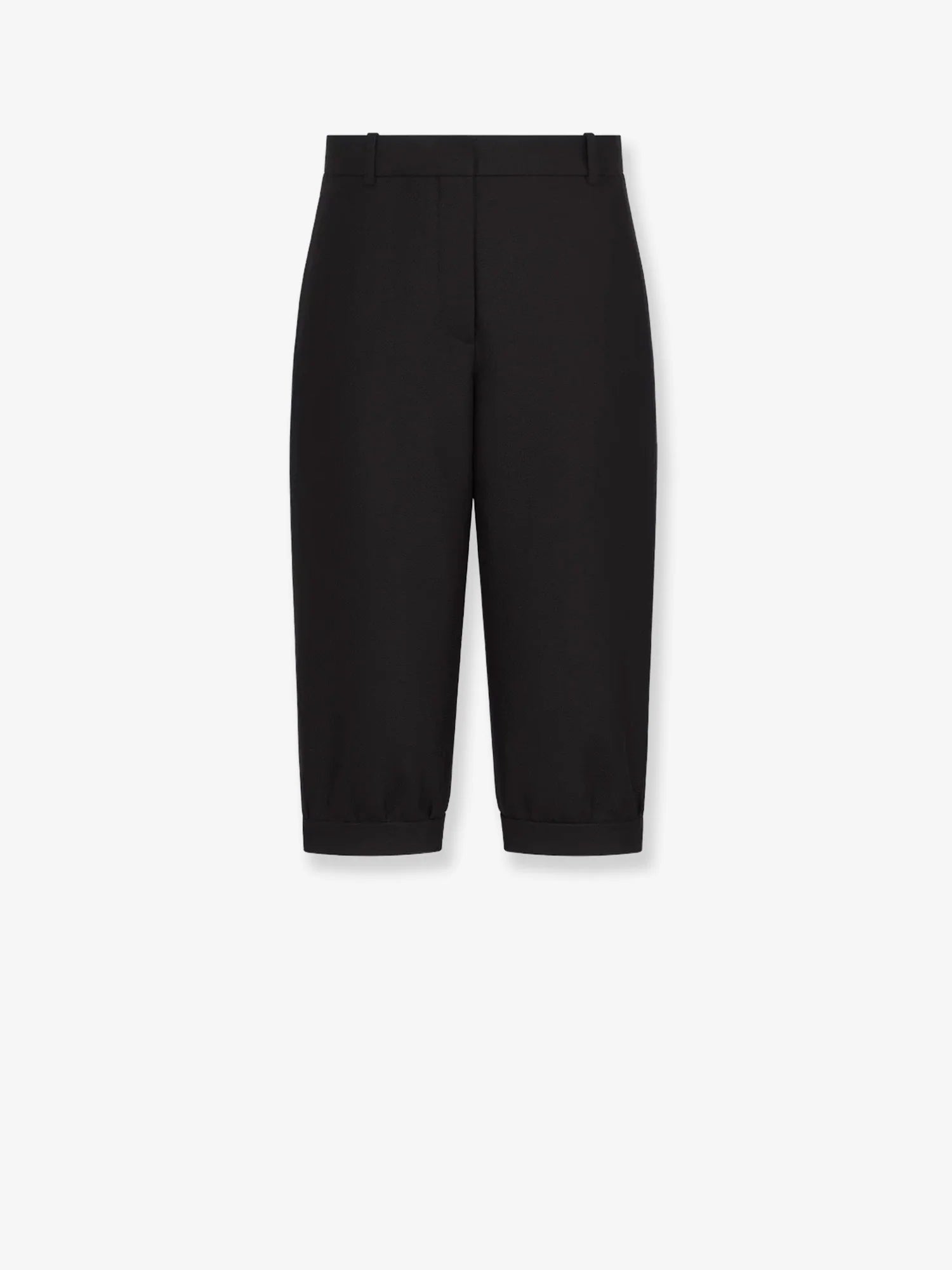 Virgin wool and silk grain de poudre bermuda shorts