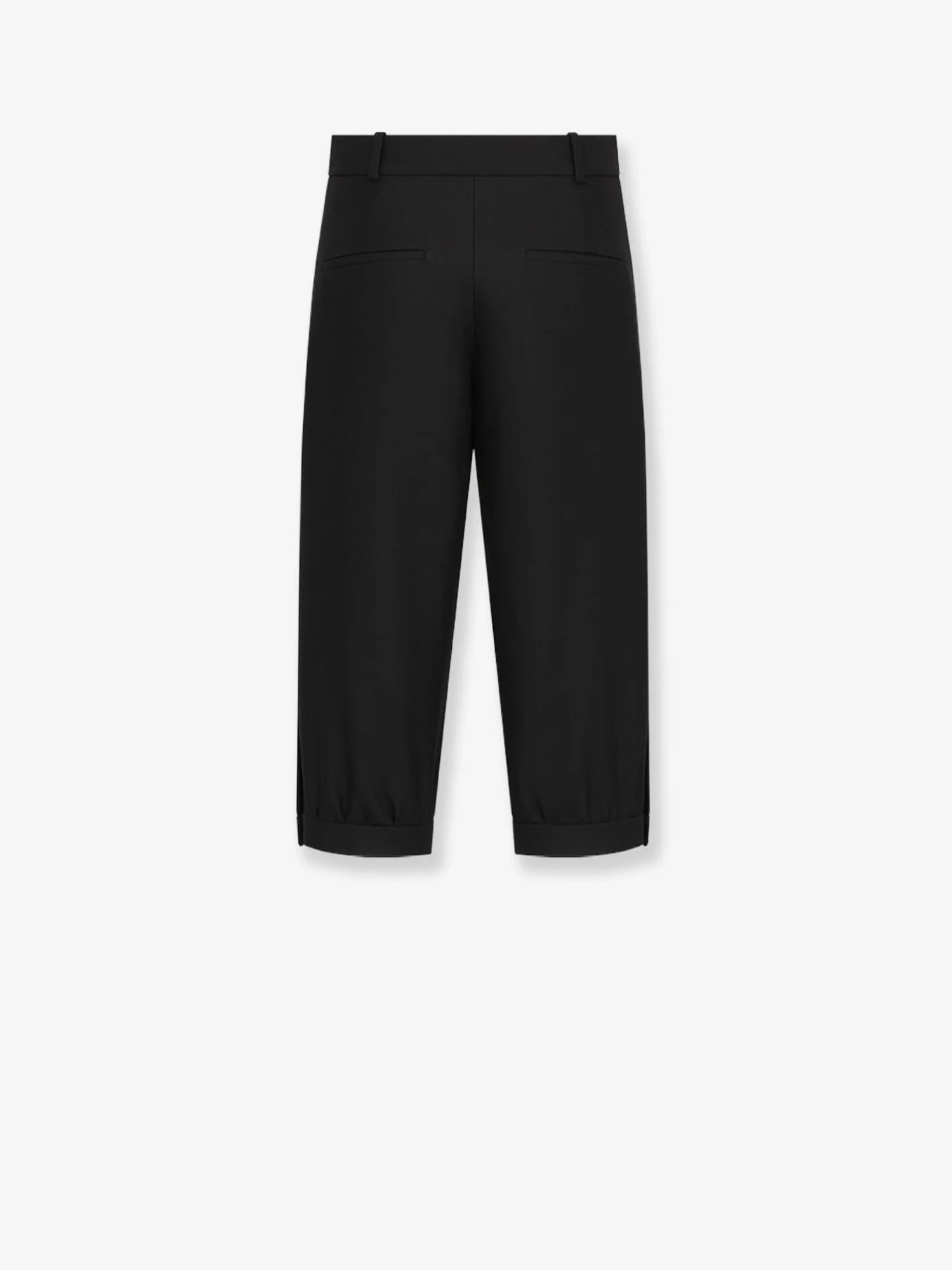 Virgin wool and silk grain de poudre bermuda shorts