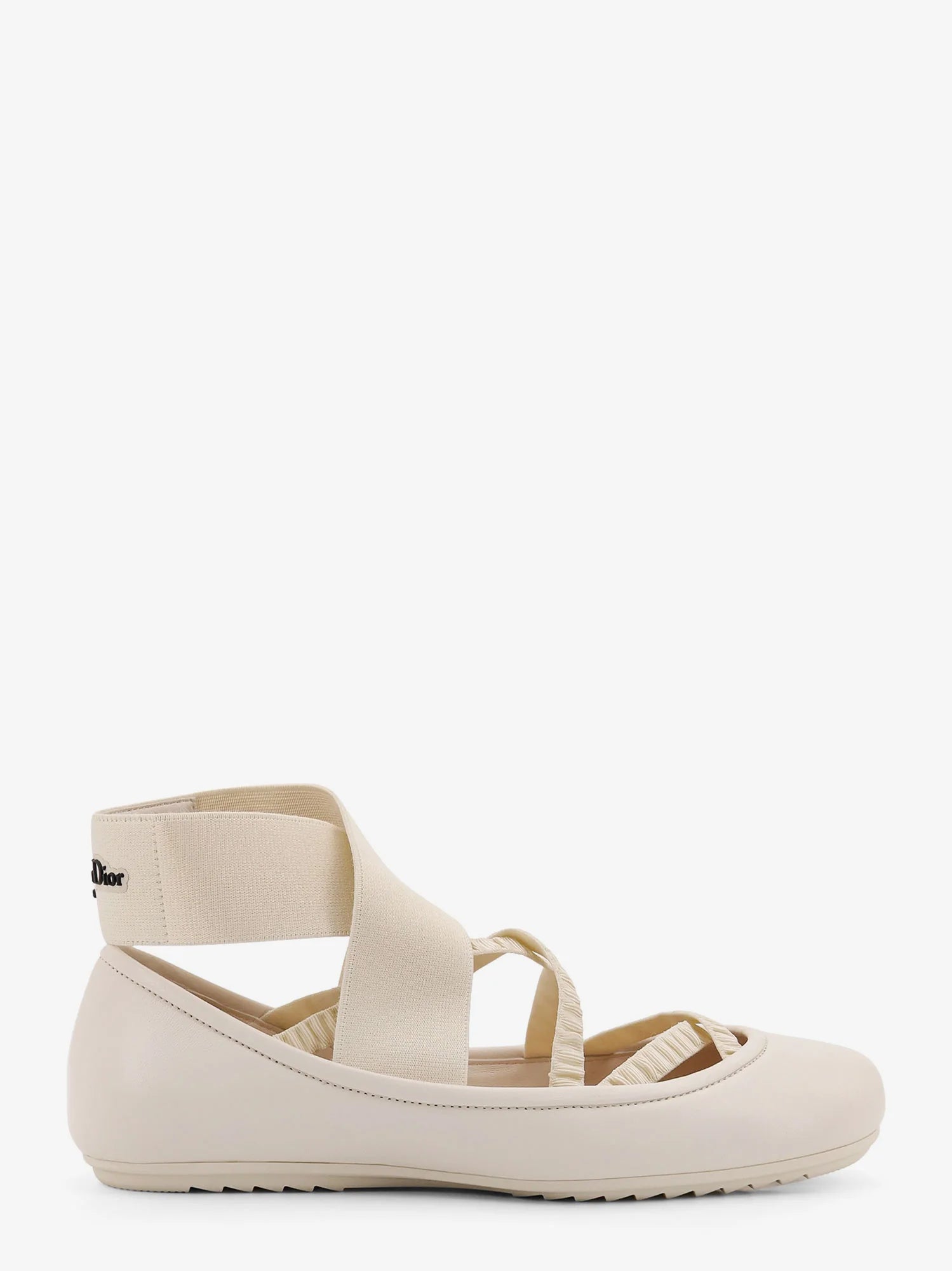 Shade leather ballerinas with elastic bands