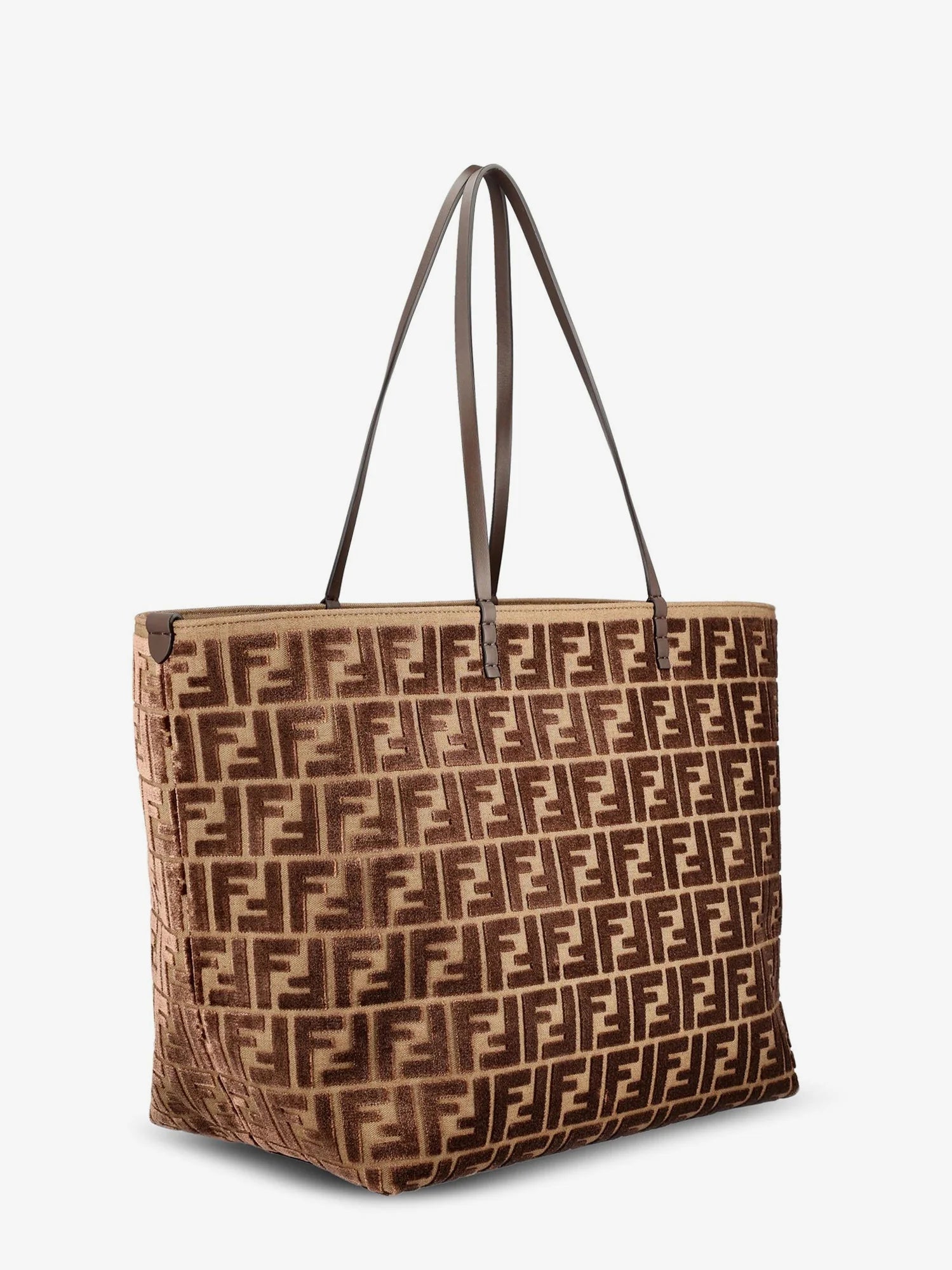Roll Large FF jacquard fabric shopping bag