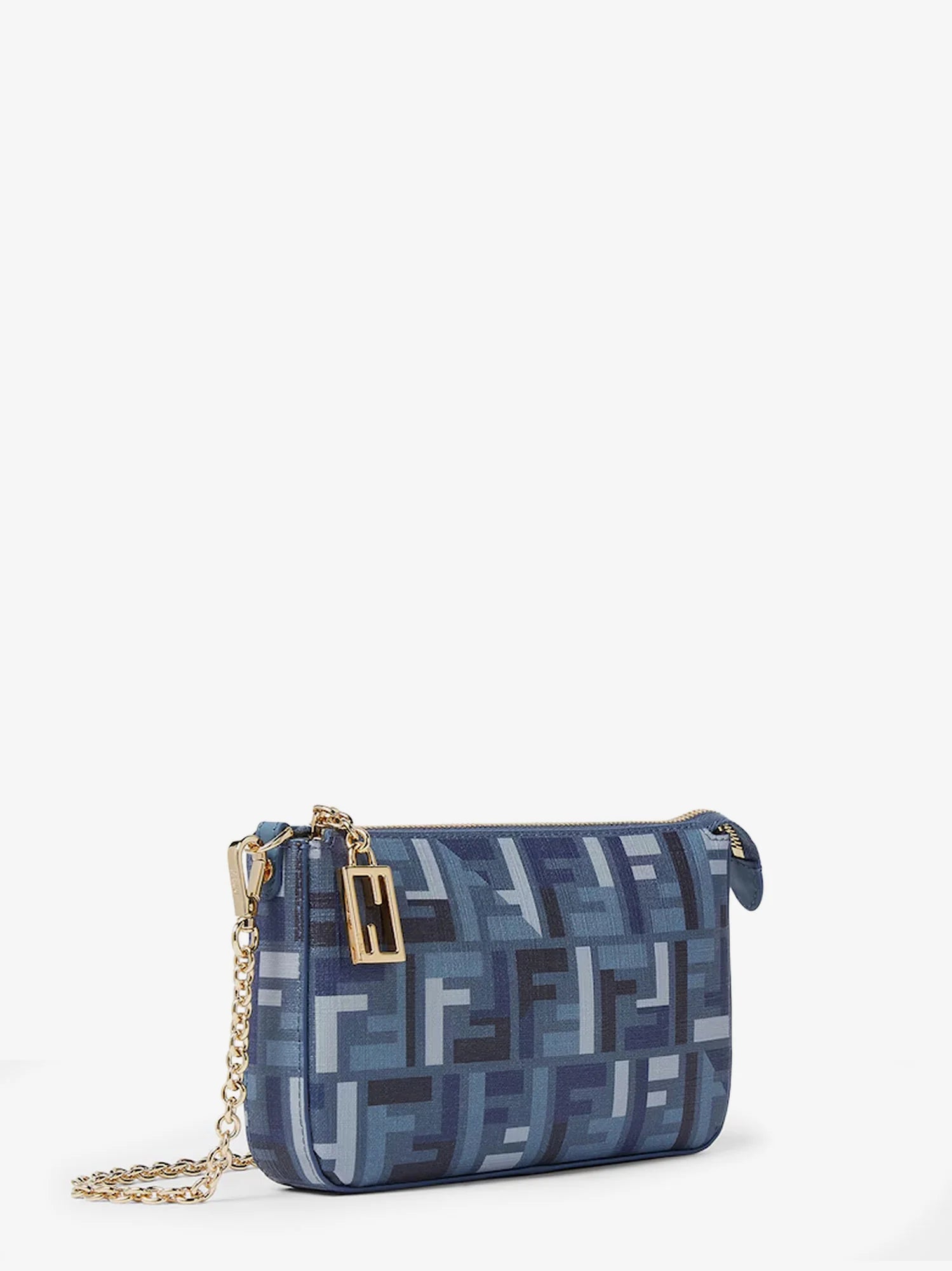 Pouch Baguette FF jacquard fabric shoulder bag