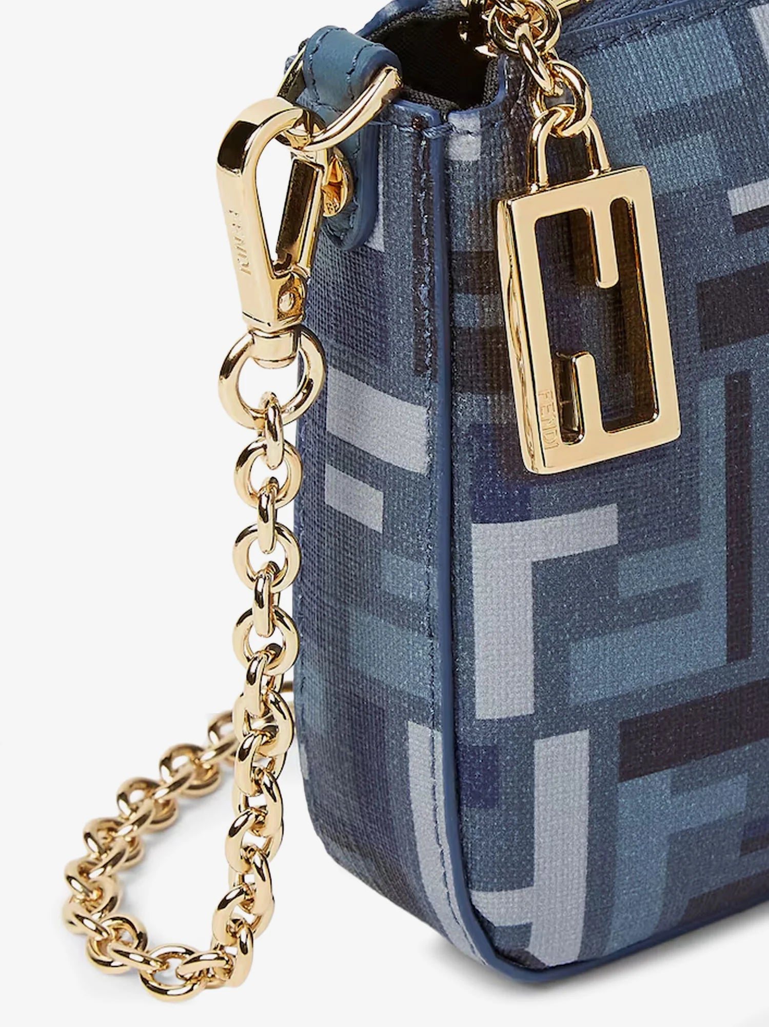 Pouch Baguette FF jacquard fabric shoulder bag