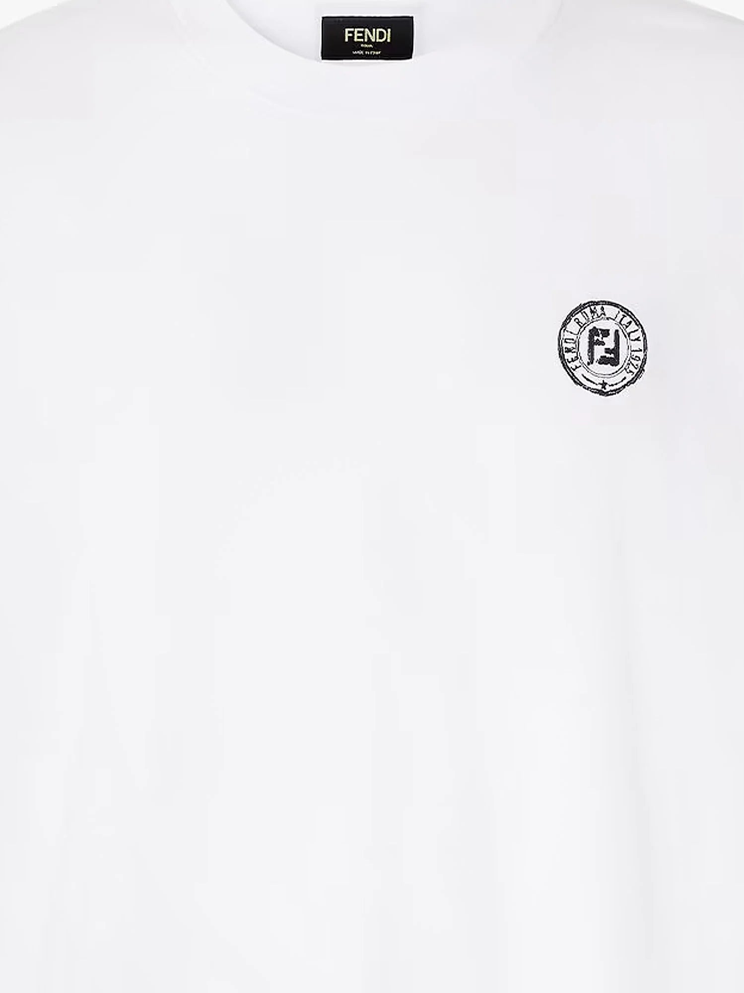 Cotton t-shirt with FF embroidery