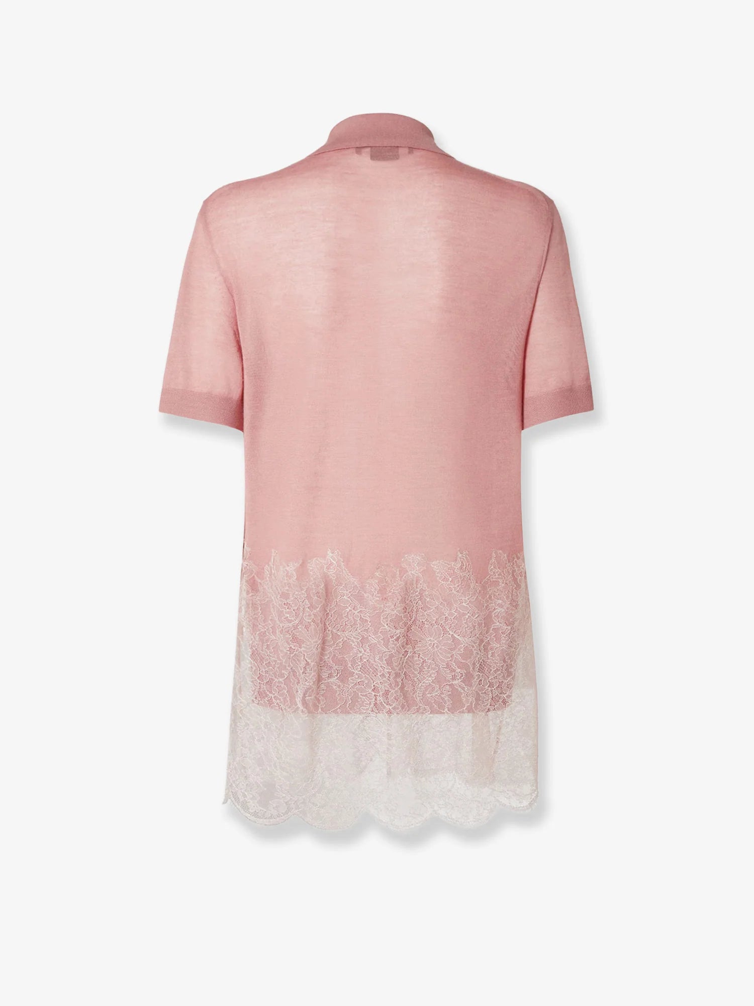 Lingerie cashmere and silk polo shirt