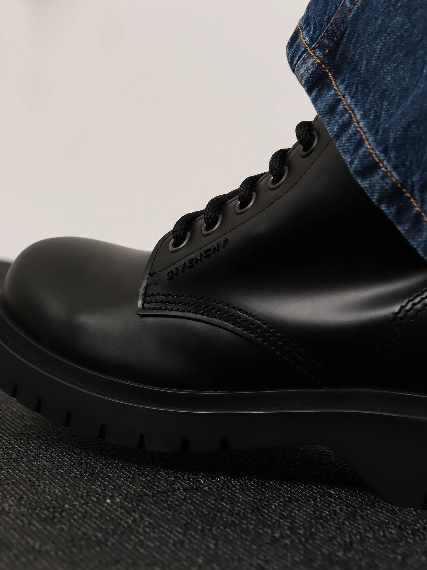 Leather ankle boots