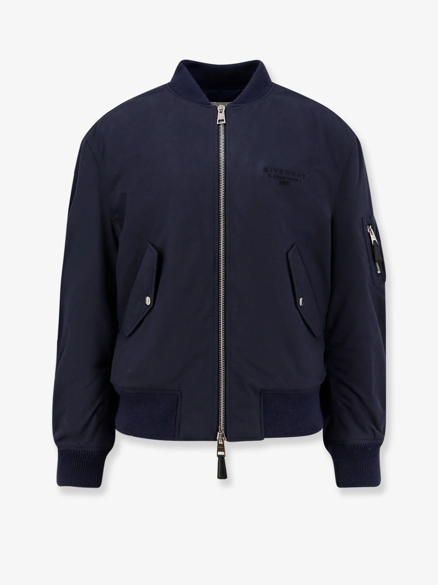 Cotton blend bomber jacket