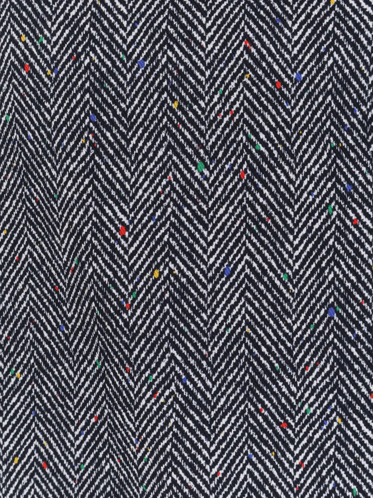 Herringbone motif cotton skirt