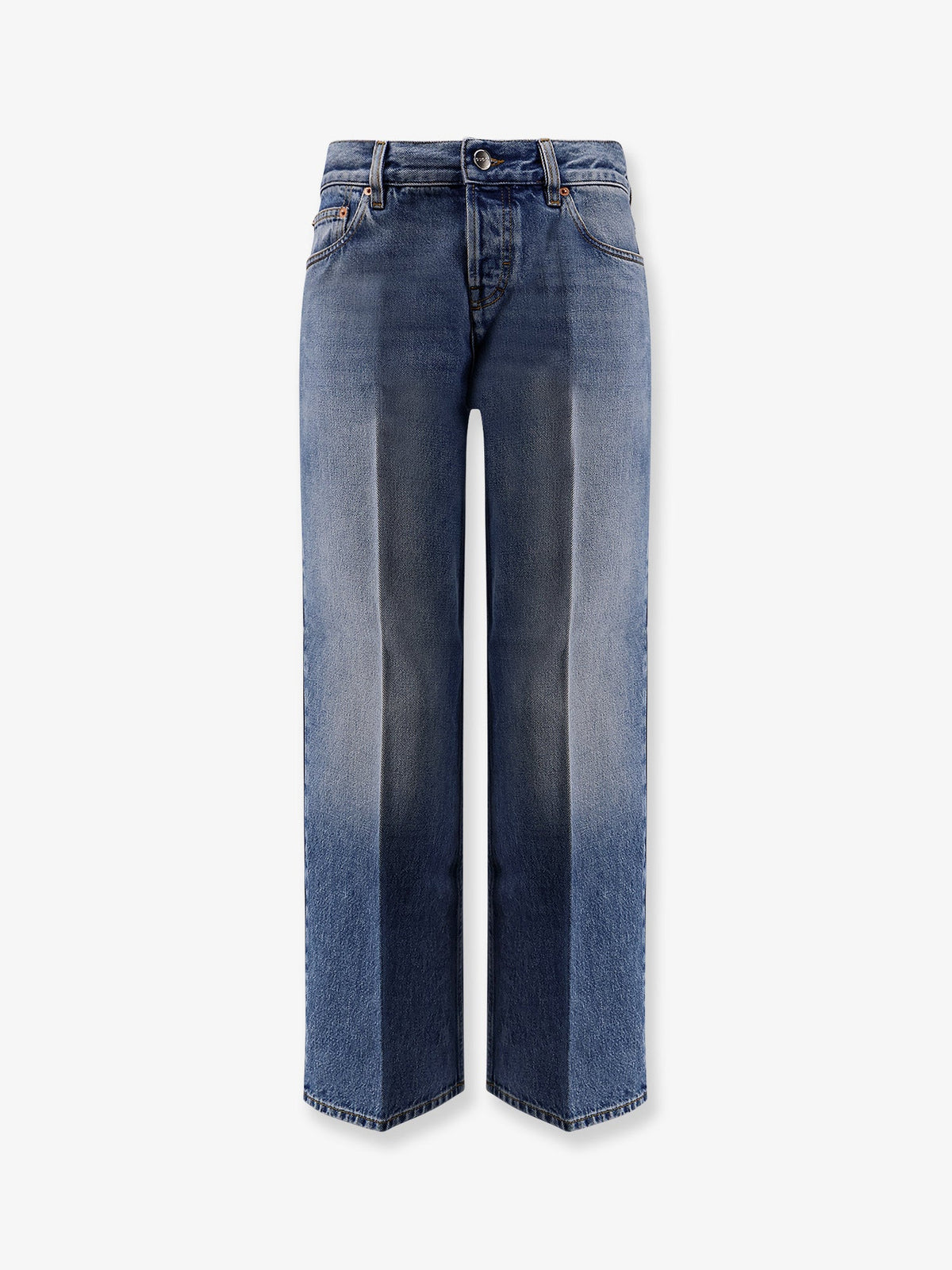 Cotton jeans with Gucci Rosso Ancora naplak tag