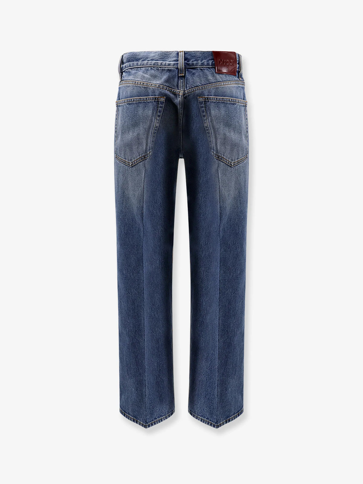 Cotton jeans with Gucci Rosso Ancora naplak tag