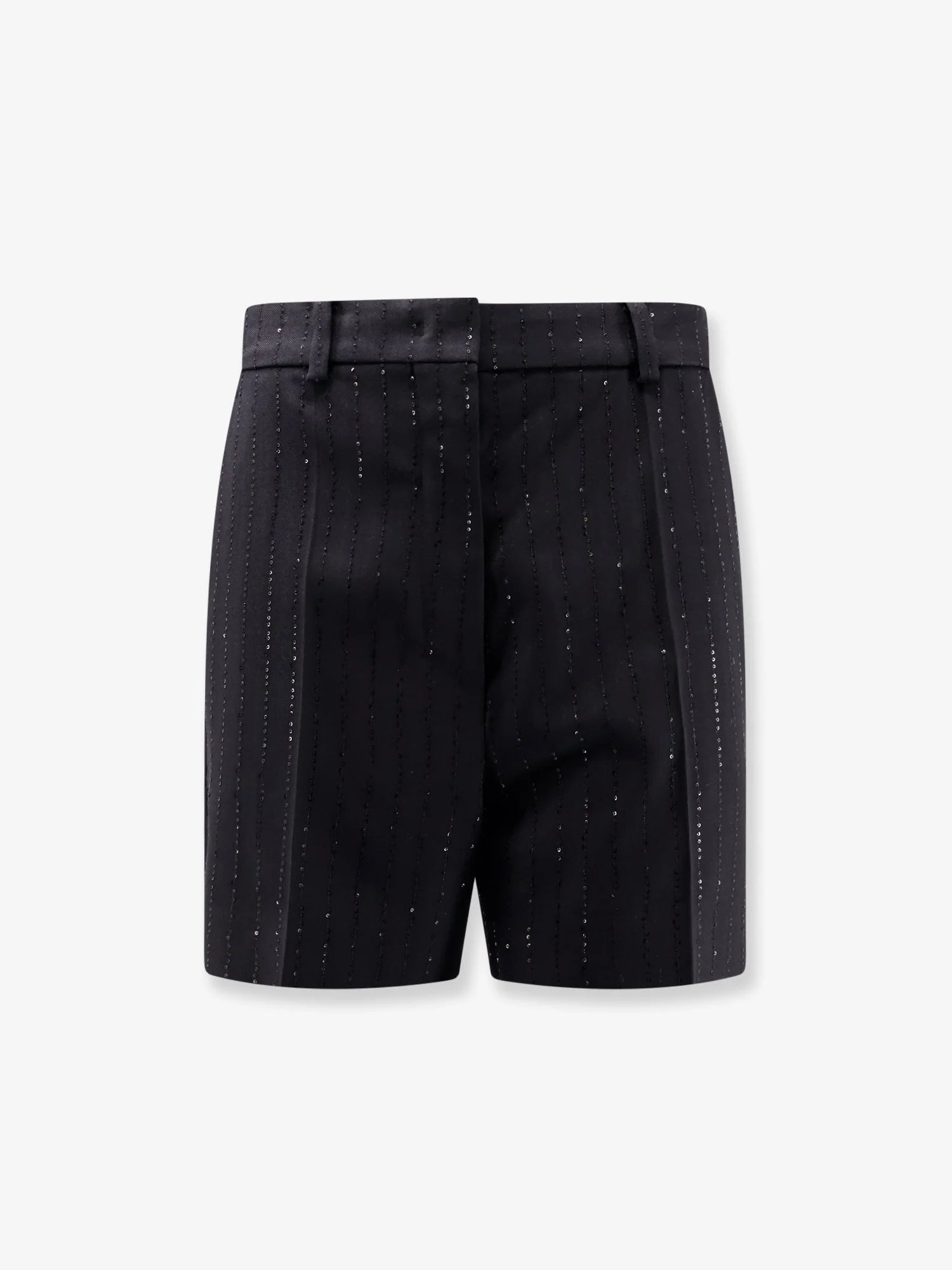 Siberia virgin wool shorts with sequins