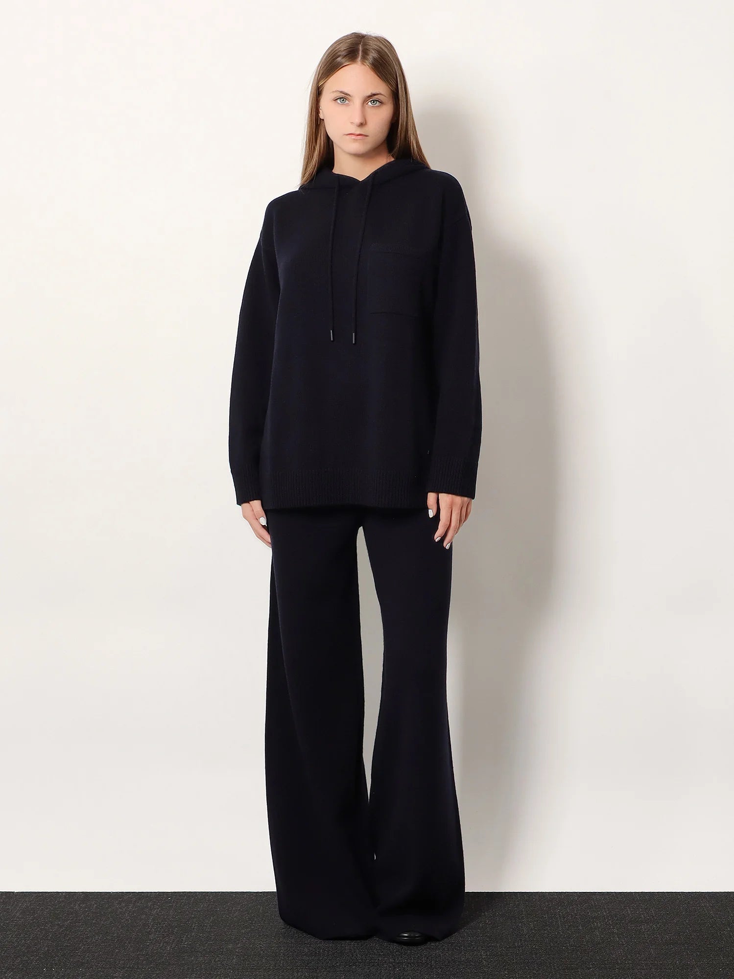 Liana cashmere and wool hooded sweater