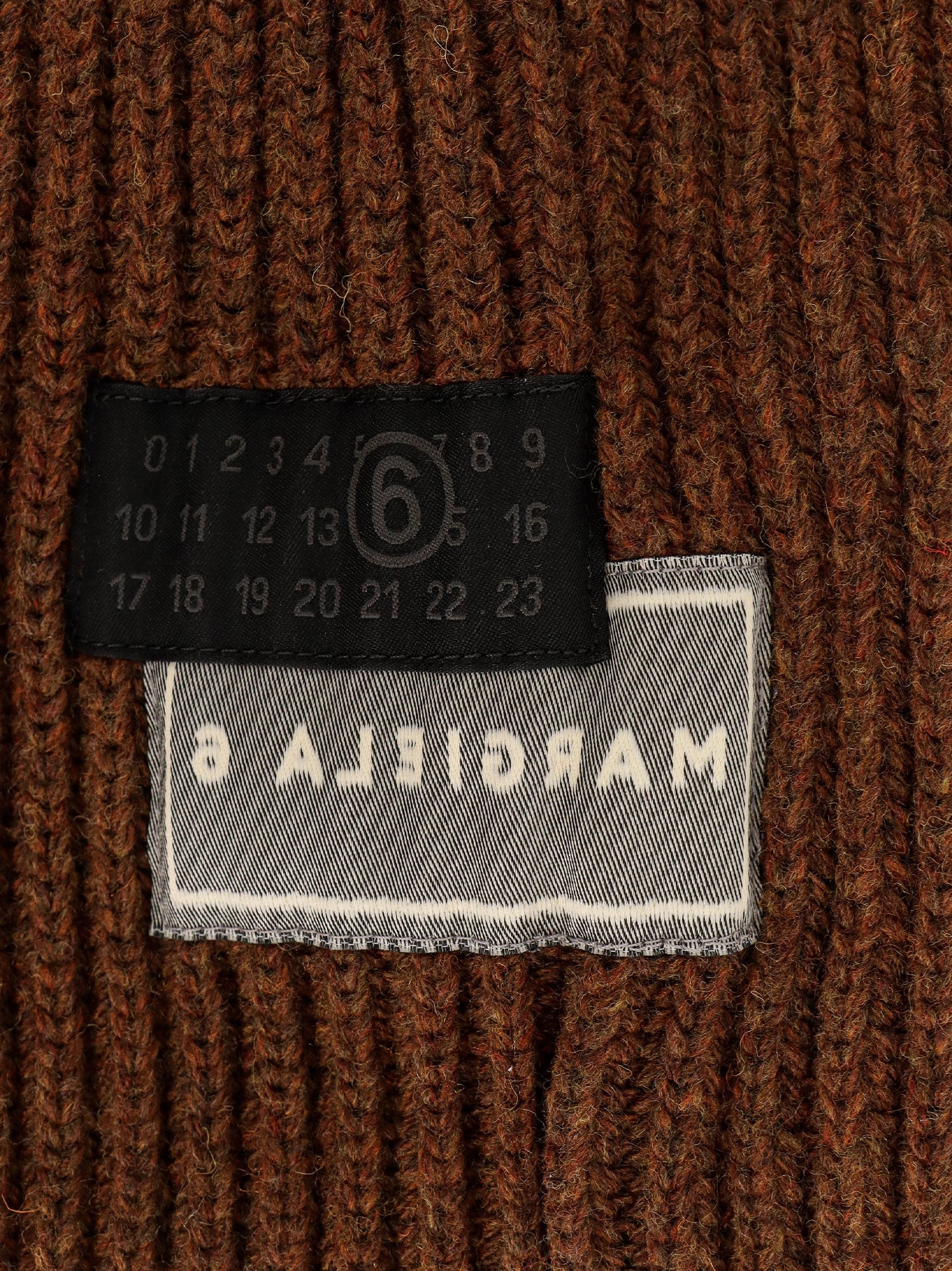 Wool blend balaclava with distressed effect