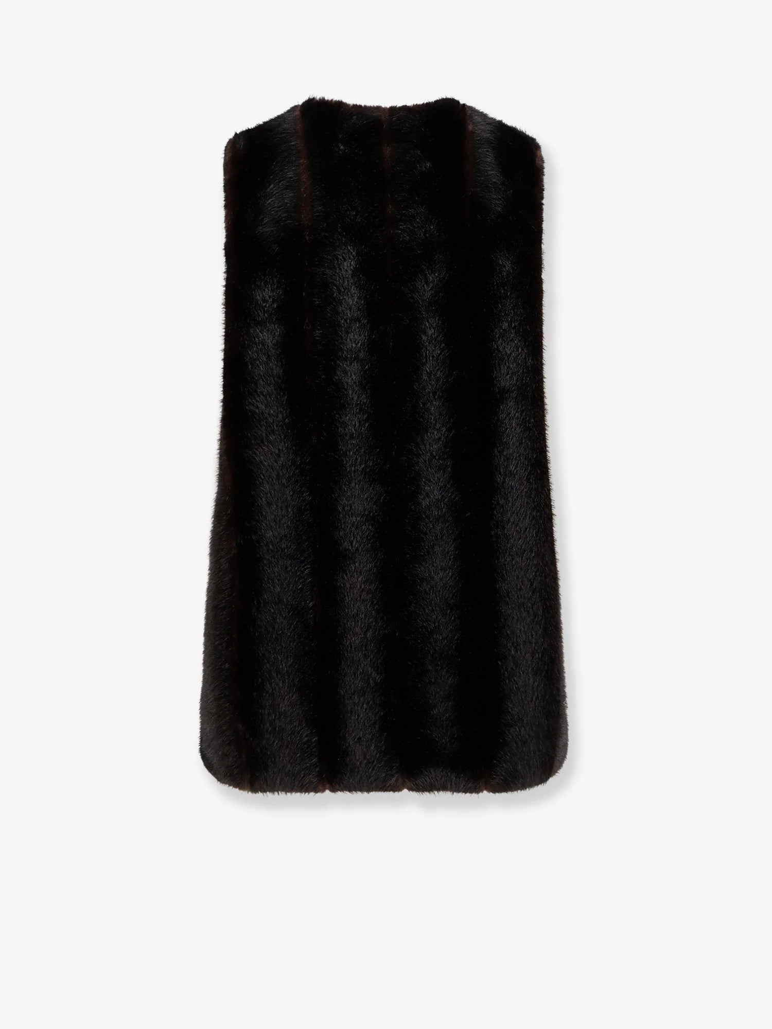 Faux shearling short dress
