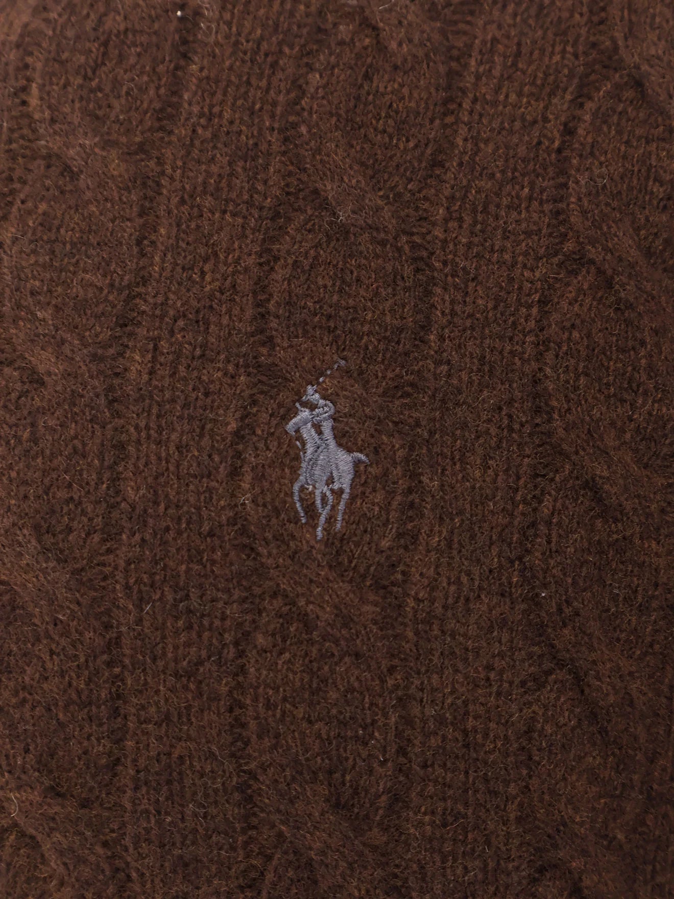 Wool and cashmere cable knit sweater