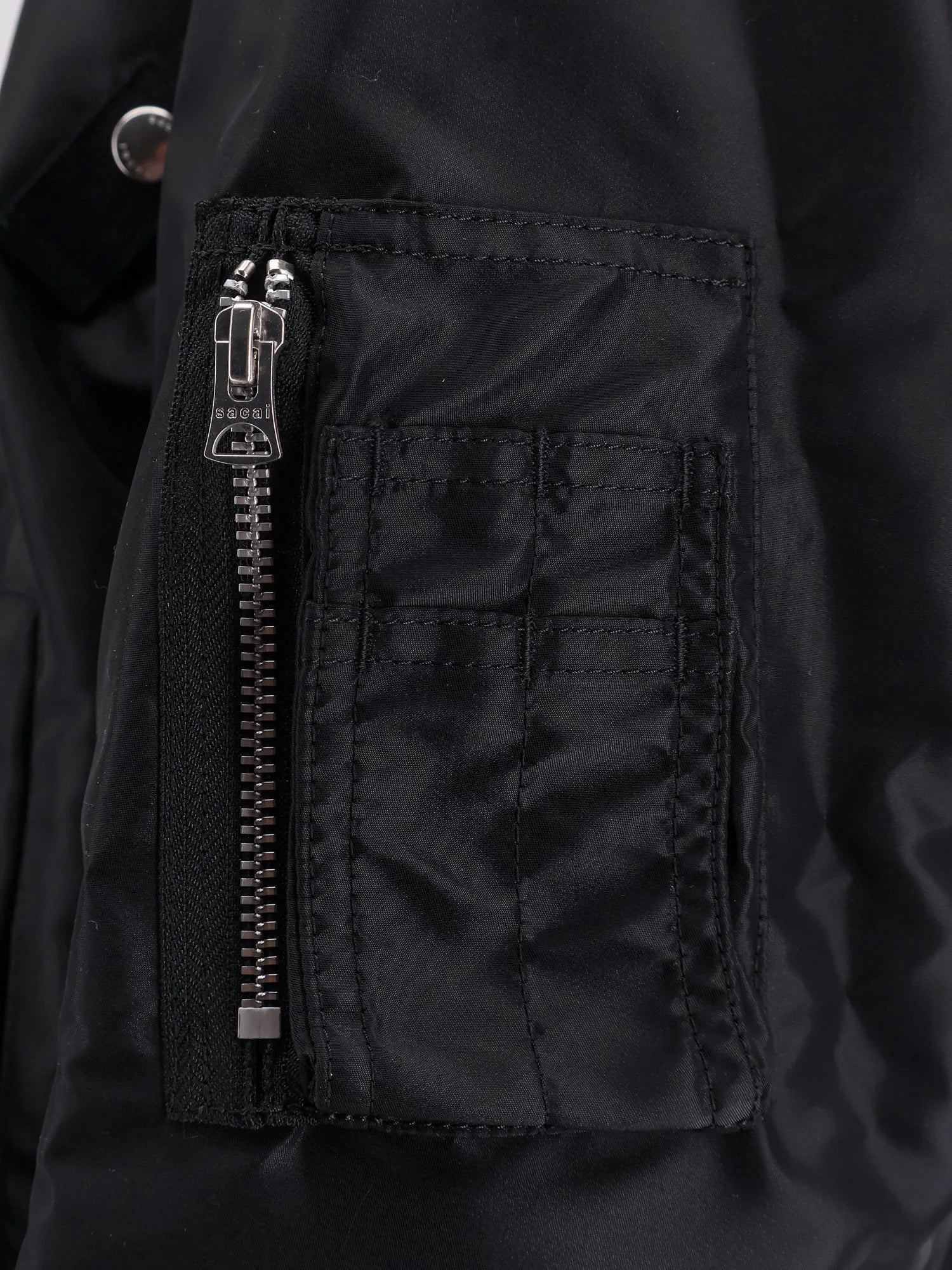 Nylon bomber jacket