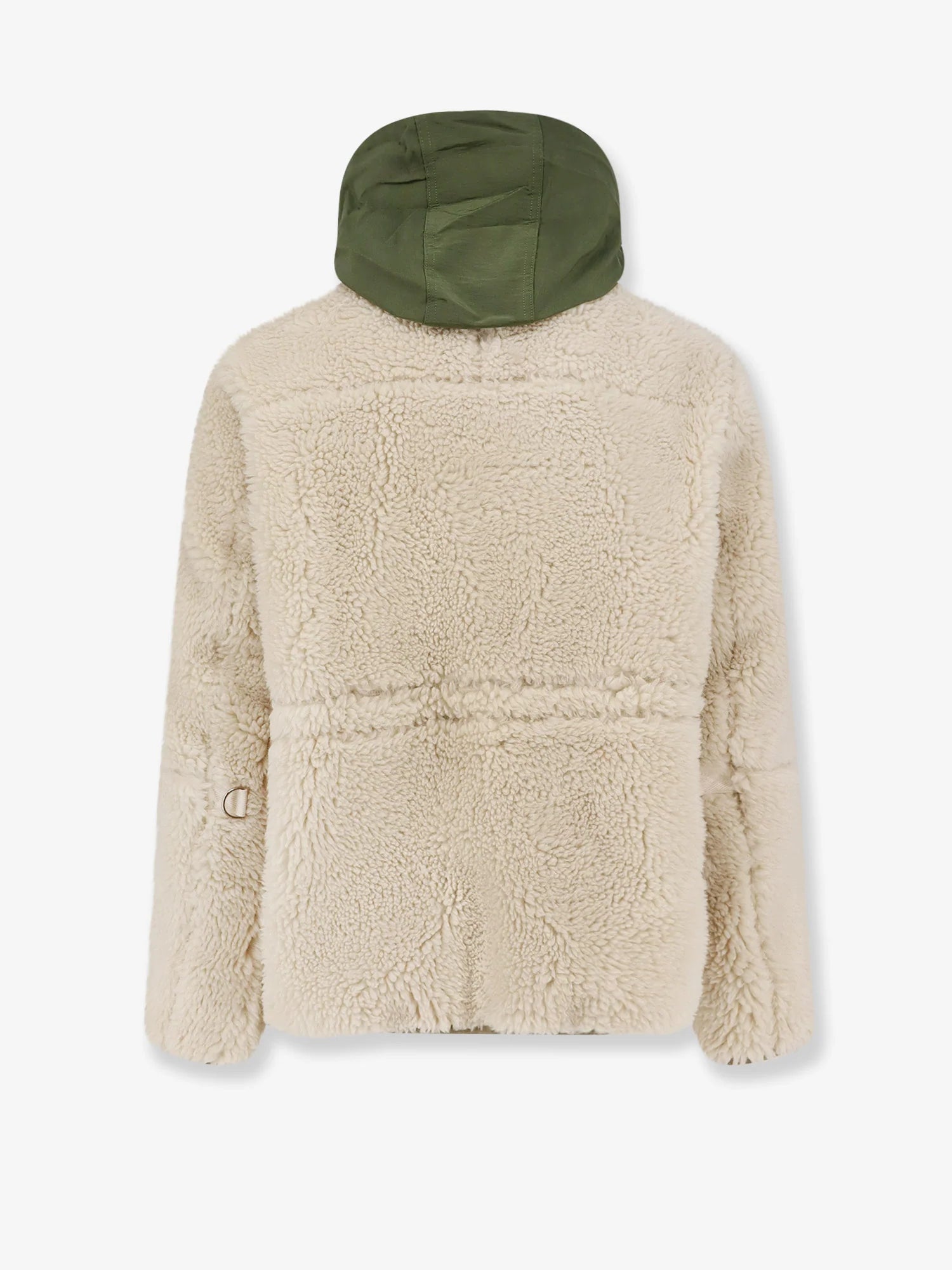 Eco shearling and nylon jacket