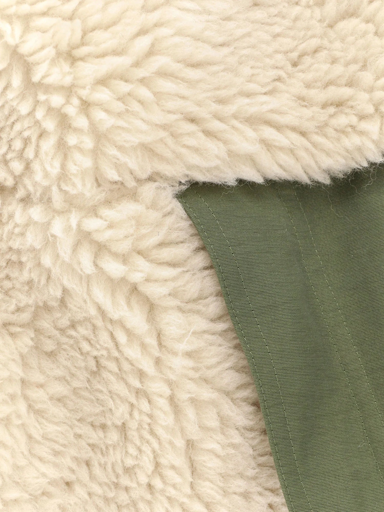 Eco shearling and nylon jacket