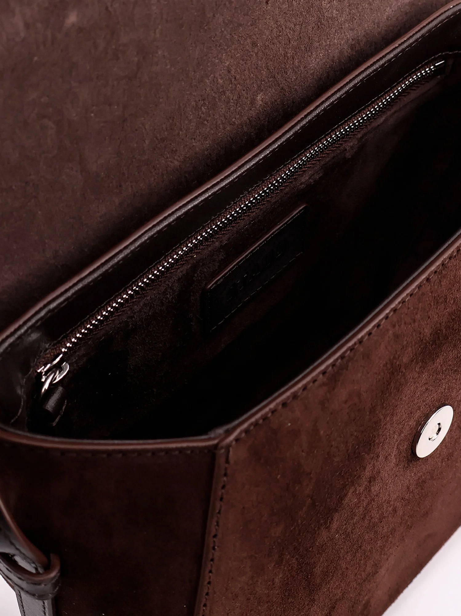 Bella Saddle suede crossbody bag
